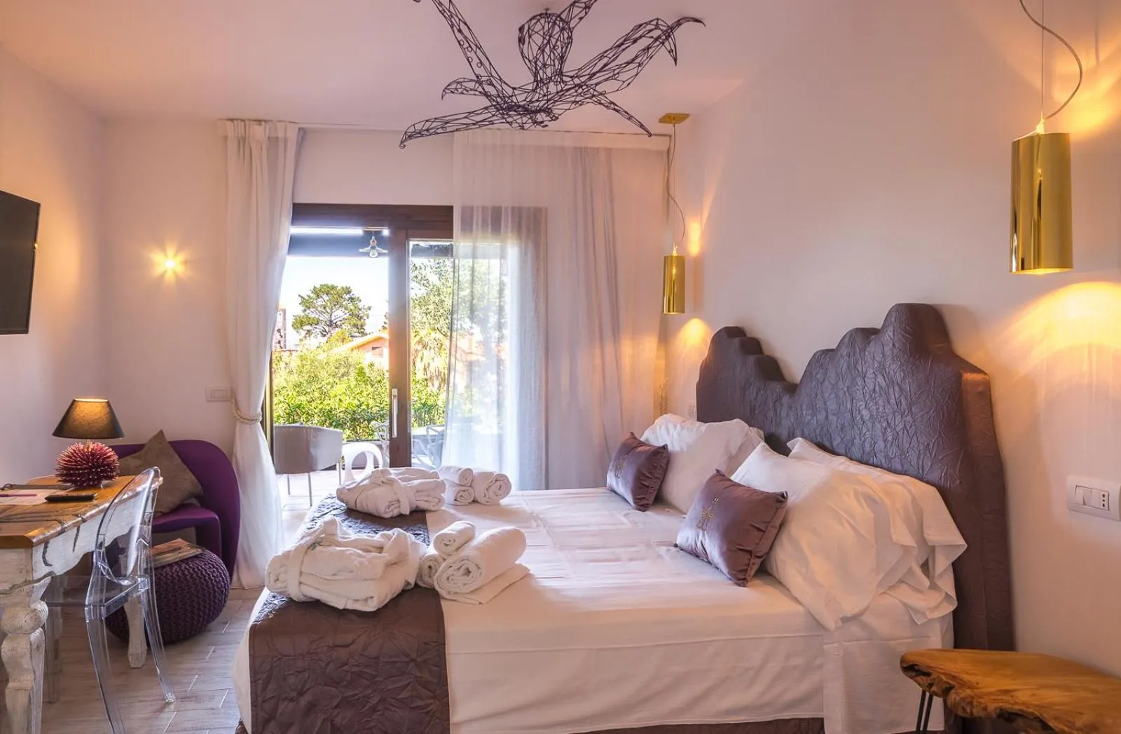 King Room with Sea View - single occupancy in Geco di Giada Art Suites - Adult Only