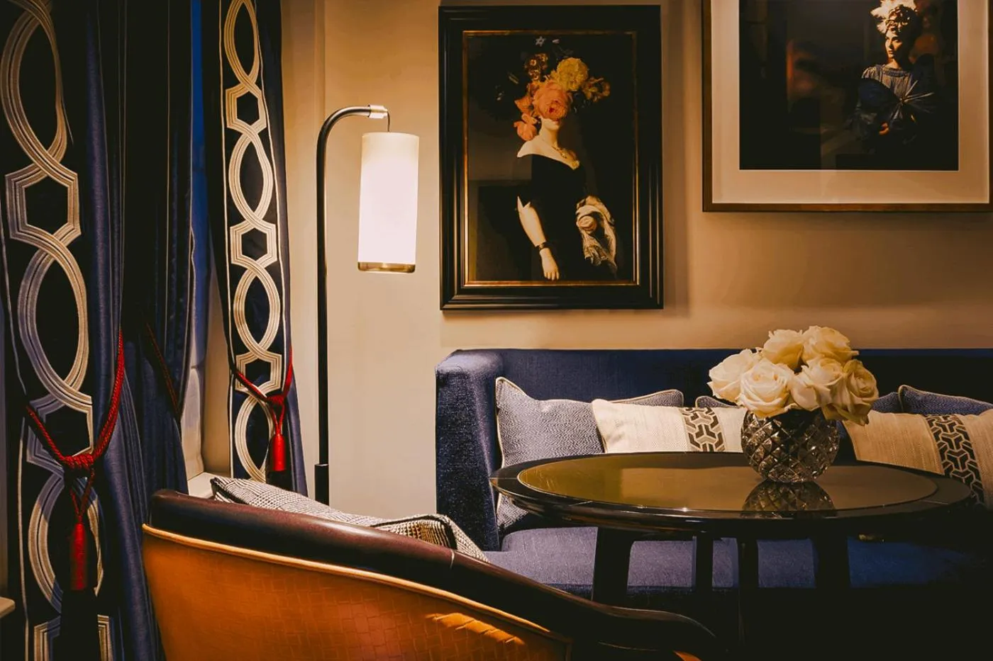Seating area in The Mayfair Townhouse - an Iconic Luxury Hotel