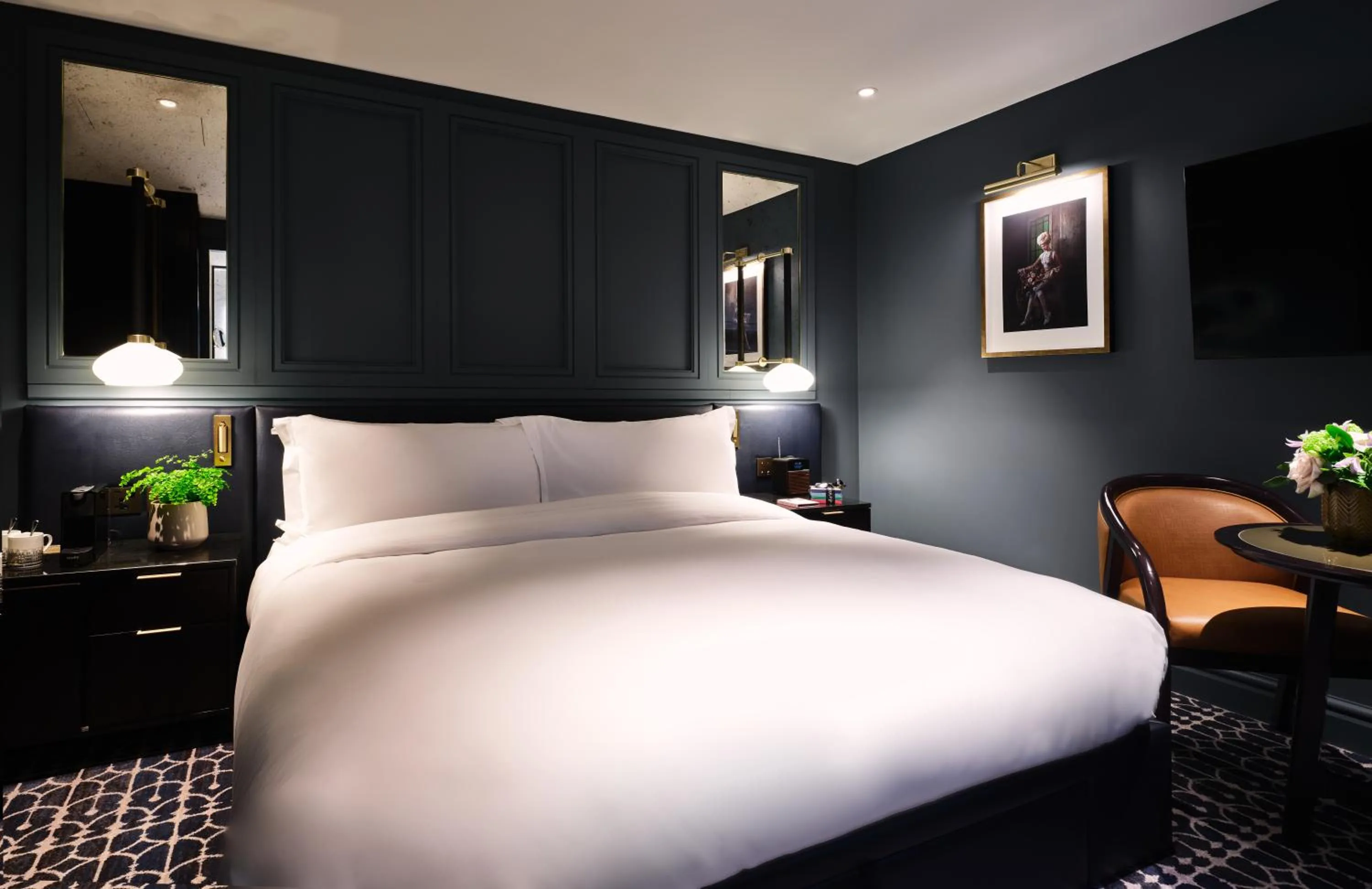 Bed in The Mayfair Townhouse - an Iconic Luxury Hotel
