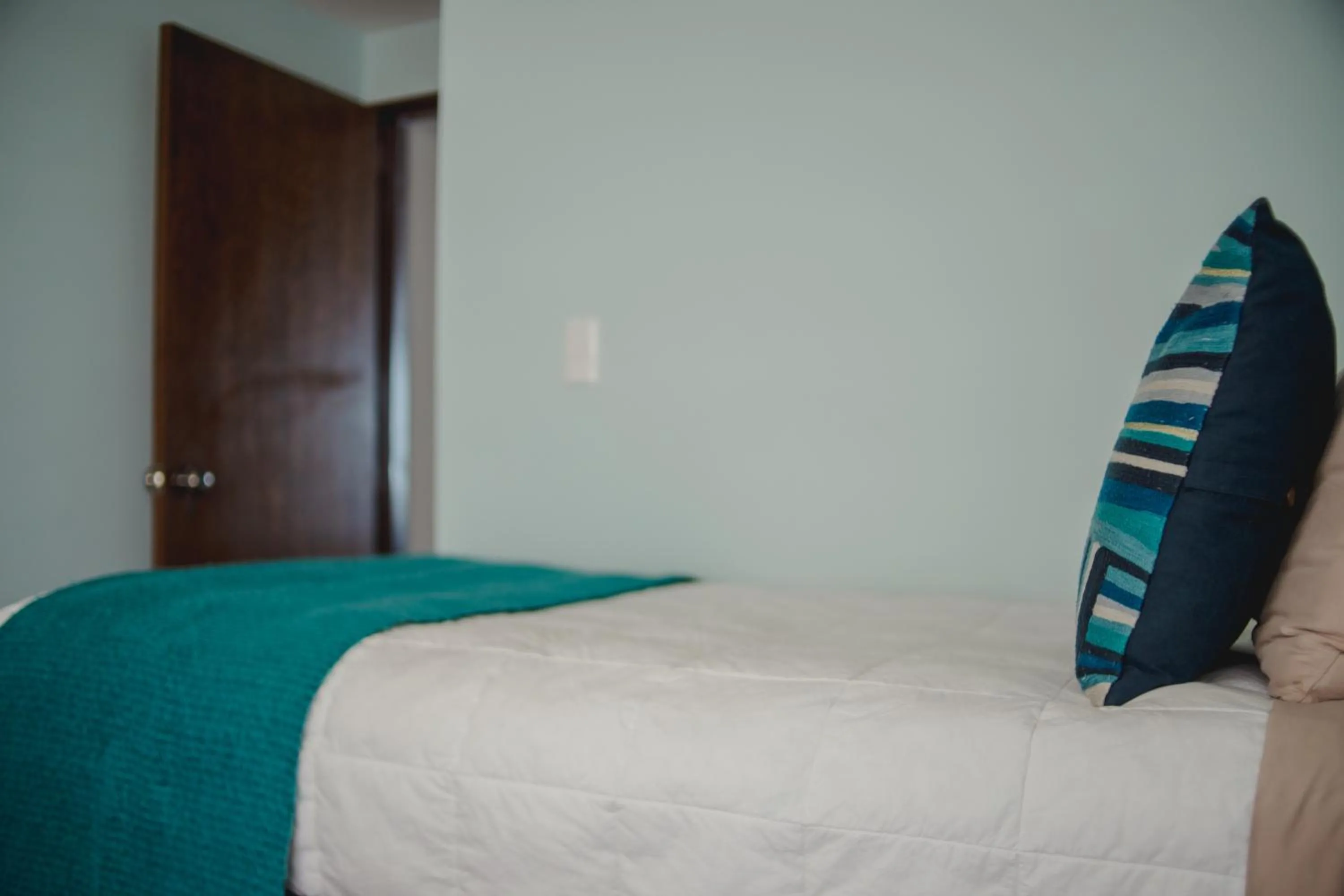 Bed in Departamento con gran diseño cerca de Poliforum