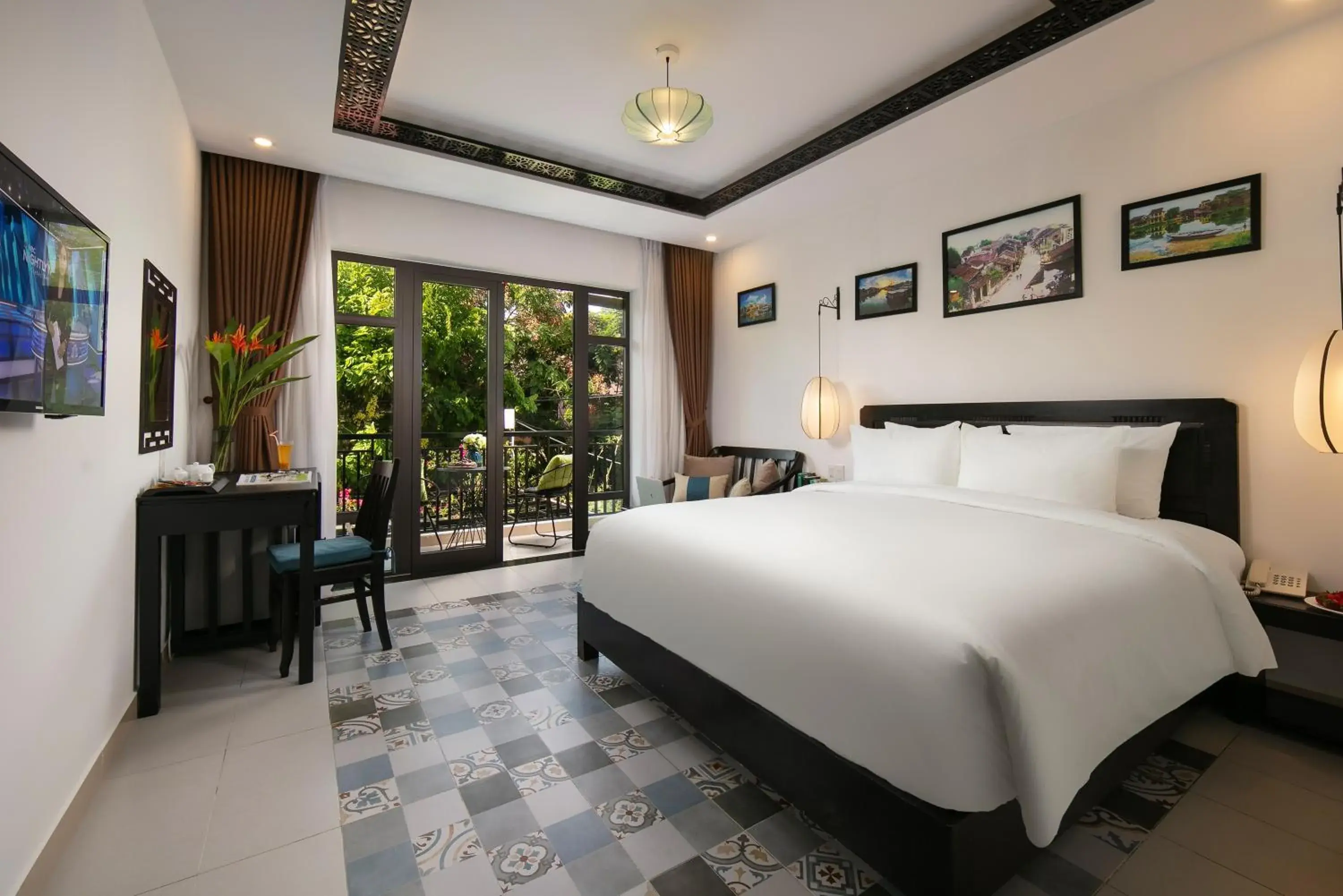 Bed in Hoi An Golden Holiday Villa Bed in Hoi An Golden Holiday Villa