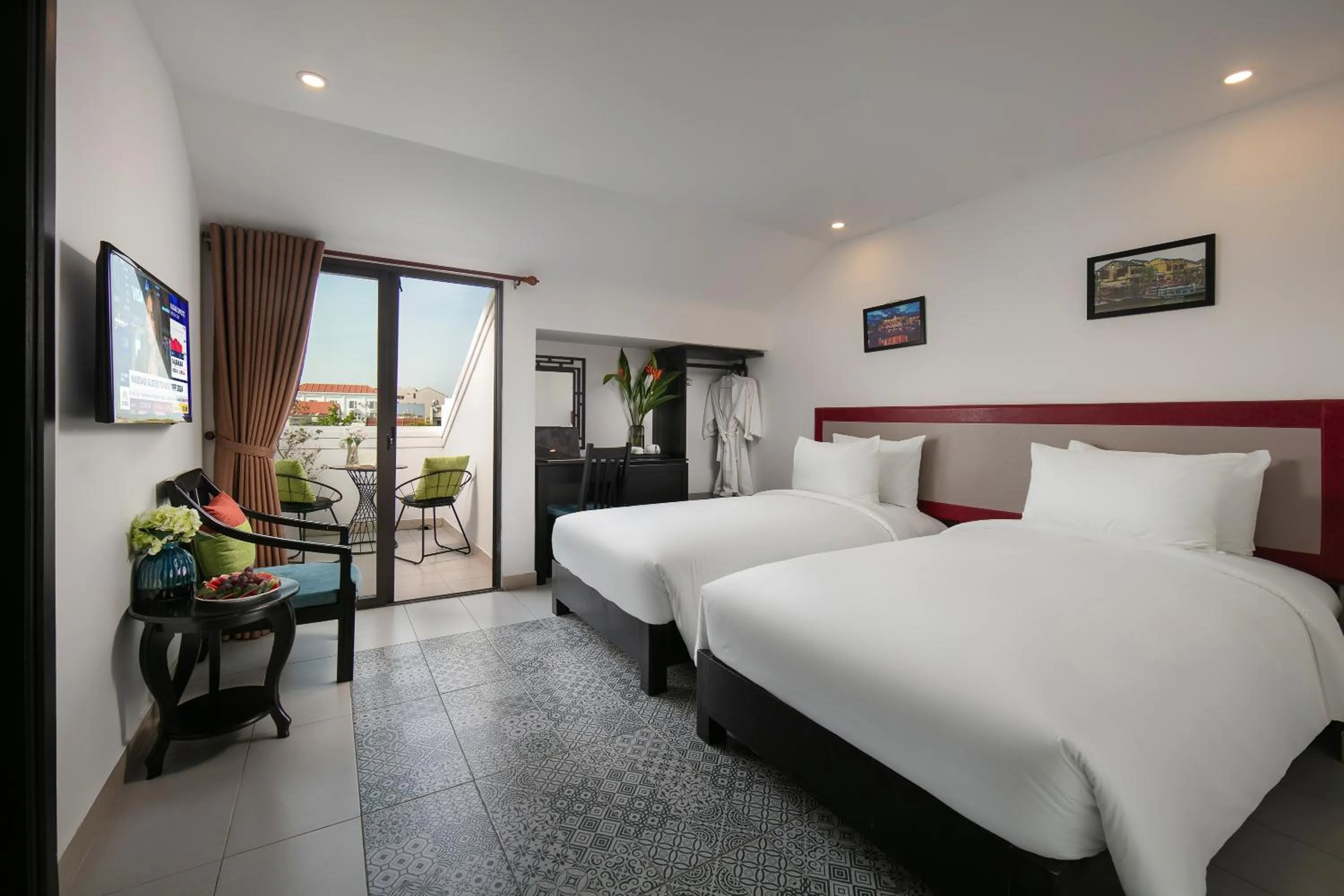 Bed in Hoi An Golden Holiday Villa