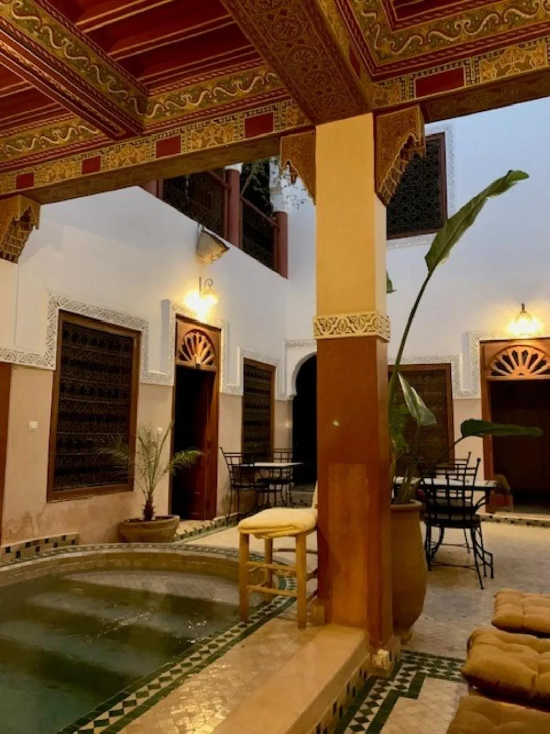 Living room in Riad Euphorbe