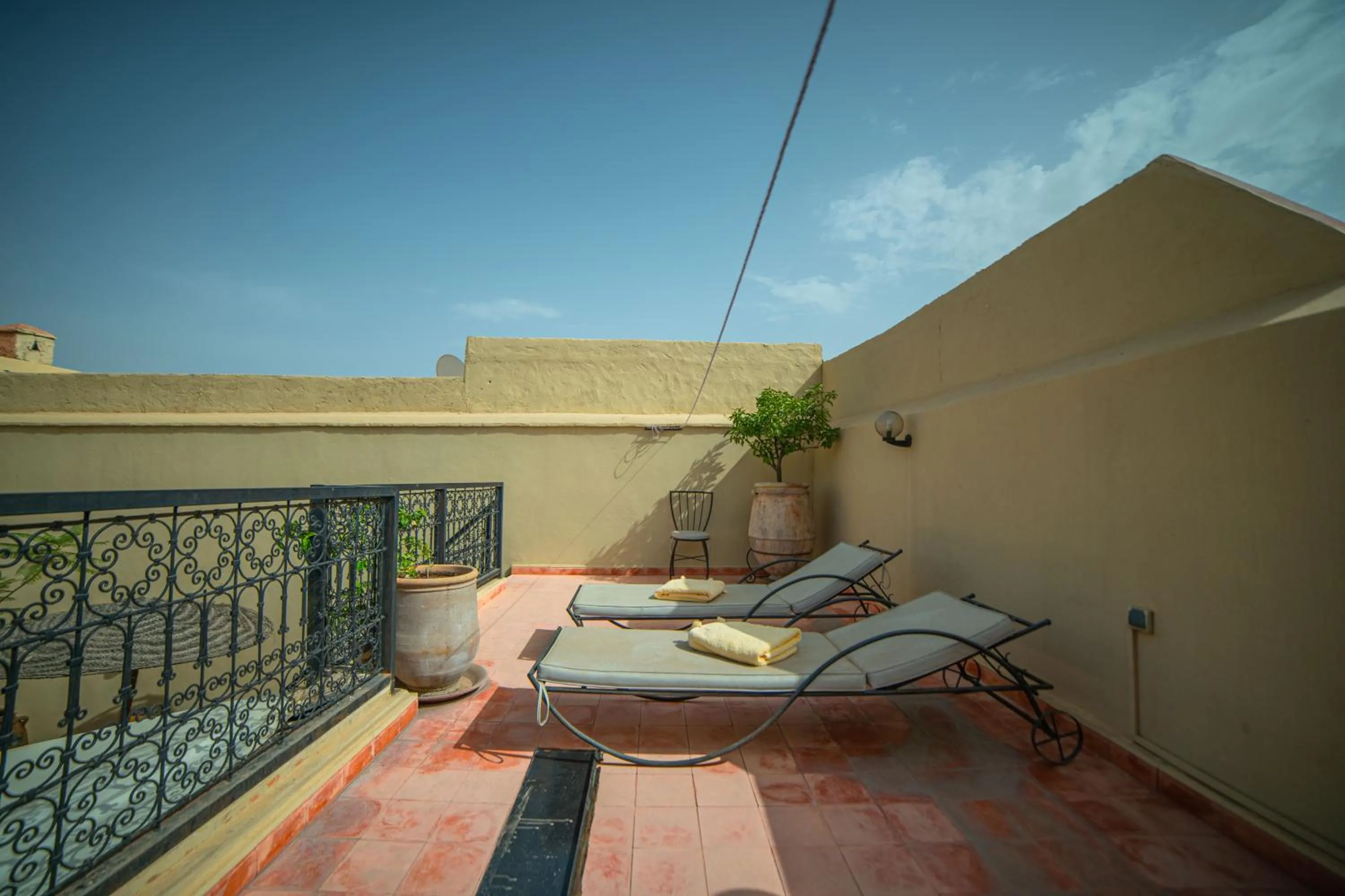 Balcony/Terrace in Riad Euphorbe