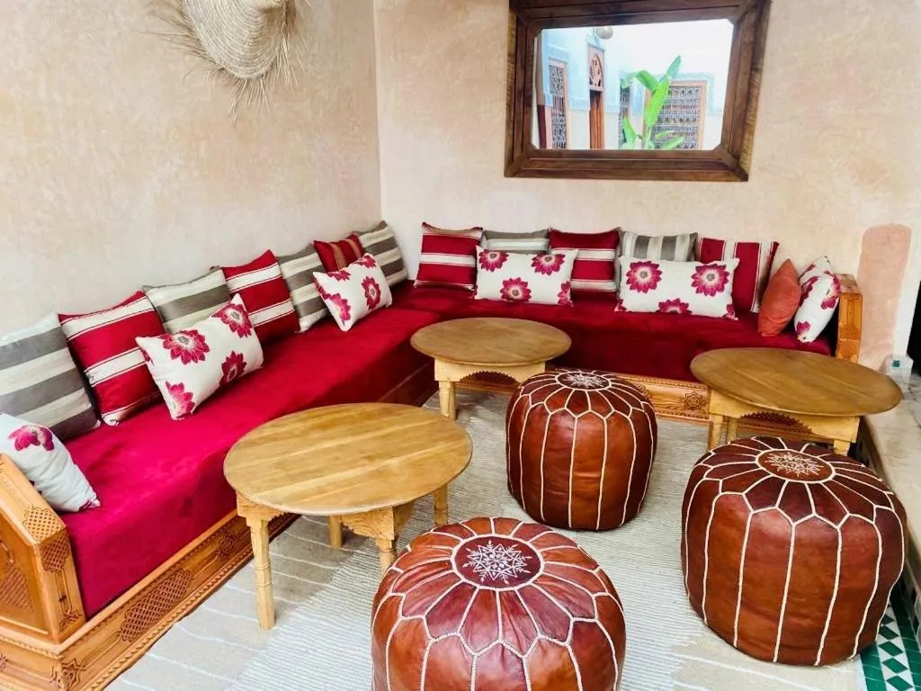 Living room in Riad Euphorbe