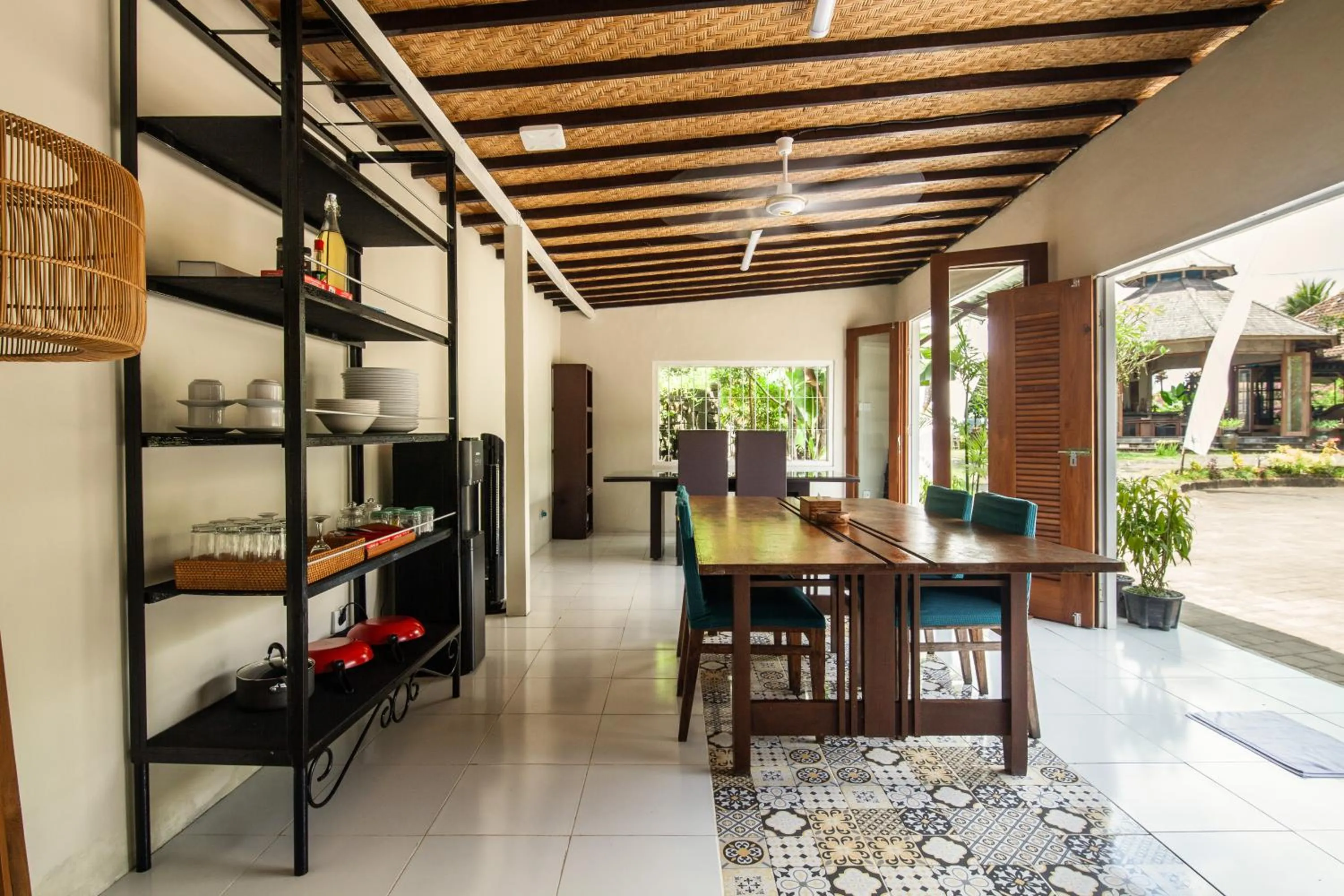 Dining area in Outpost Ubud Bungalows