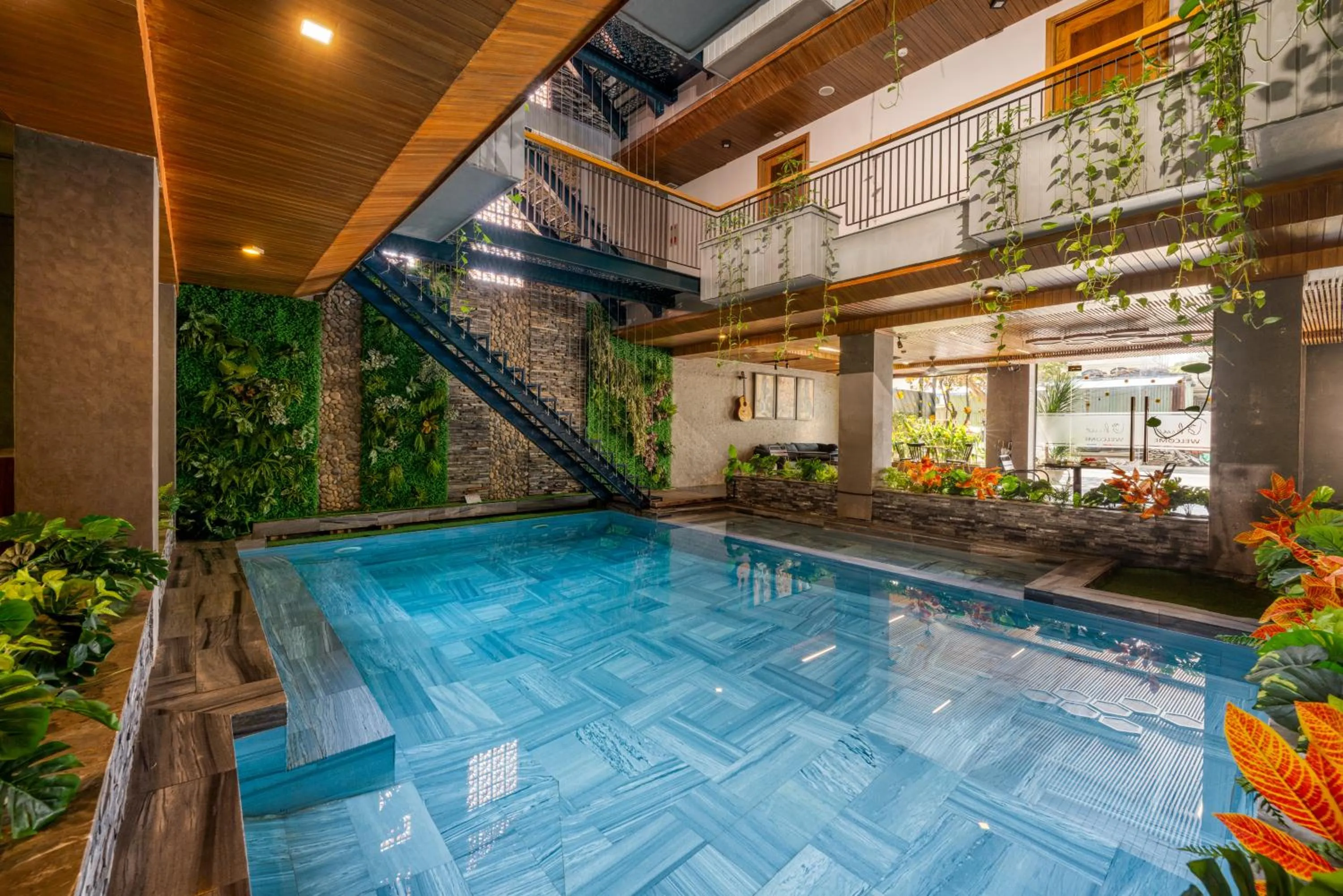 Pool view in Lahome Boutique Villa and Apartment