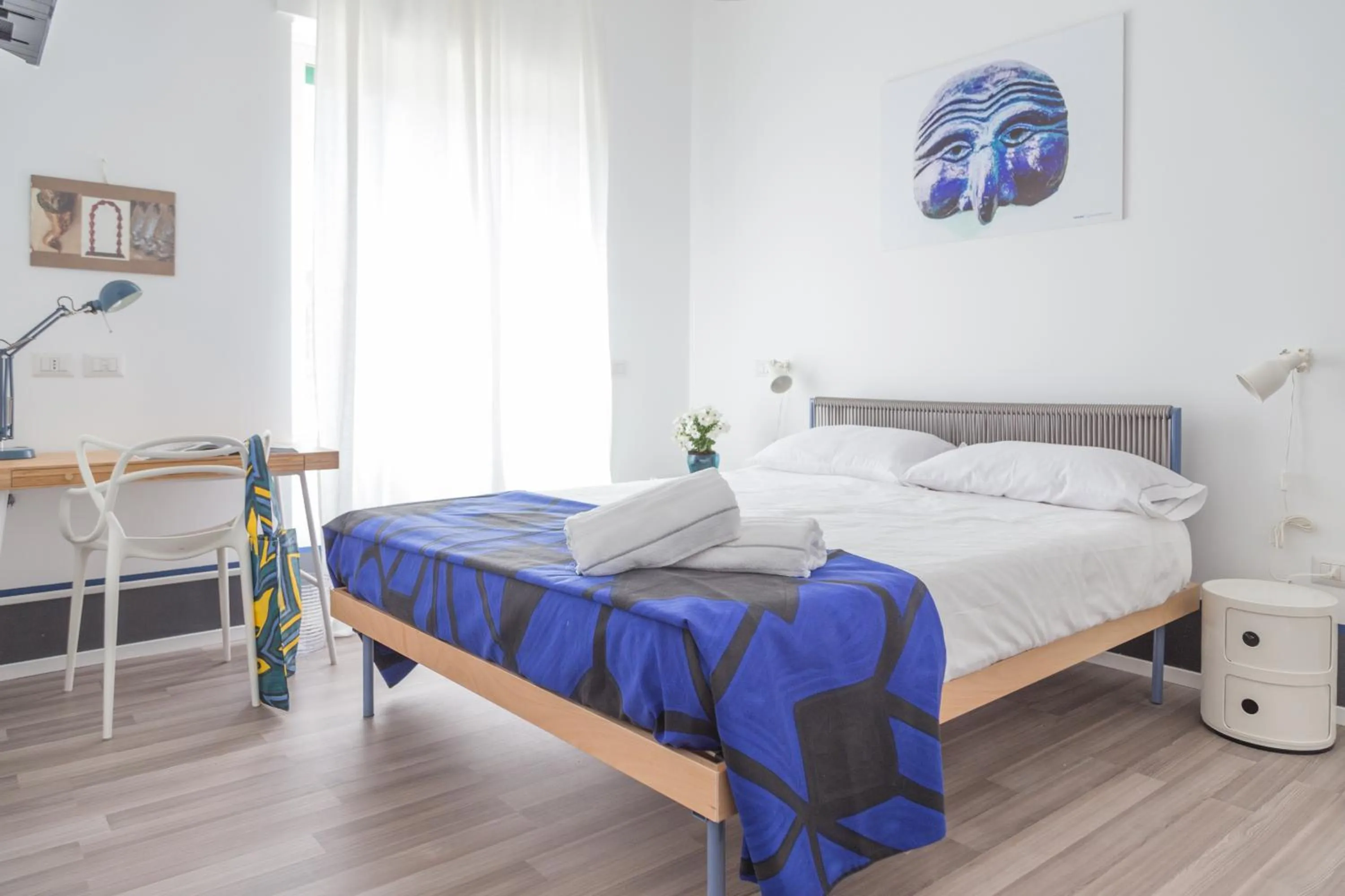 Bed in Nonna Pina Art Rooms