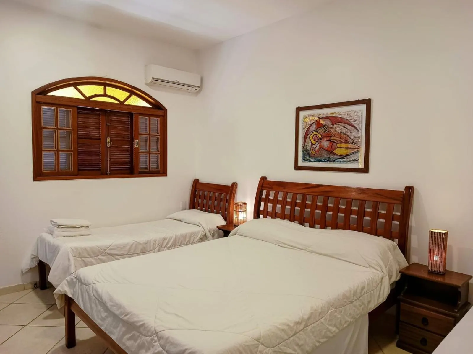 Bed in Pousada Porto Praia