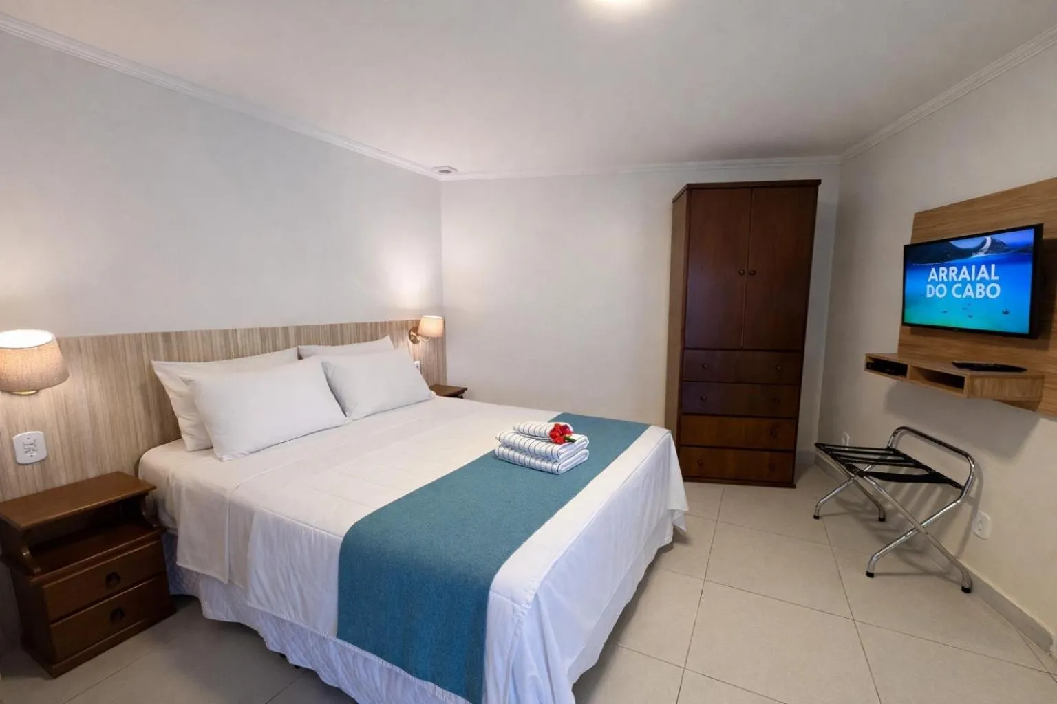 Bed in Pousada Porto Praia