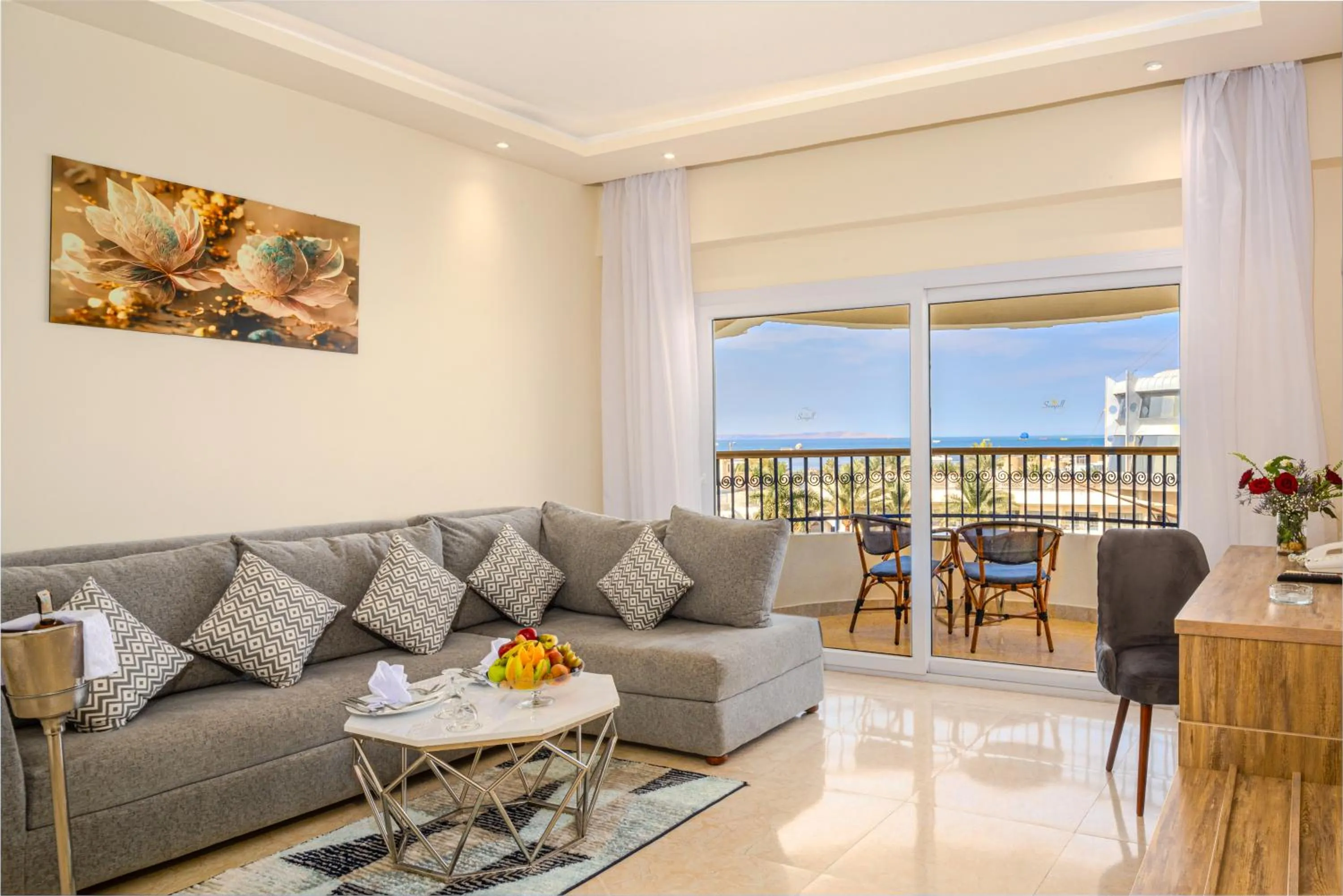 Living room in Seagull Beach Resort - Families and Couples Only