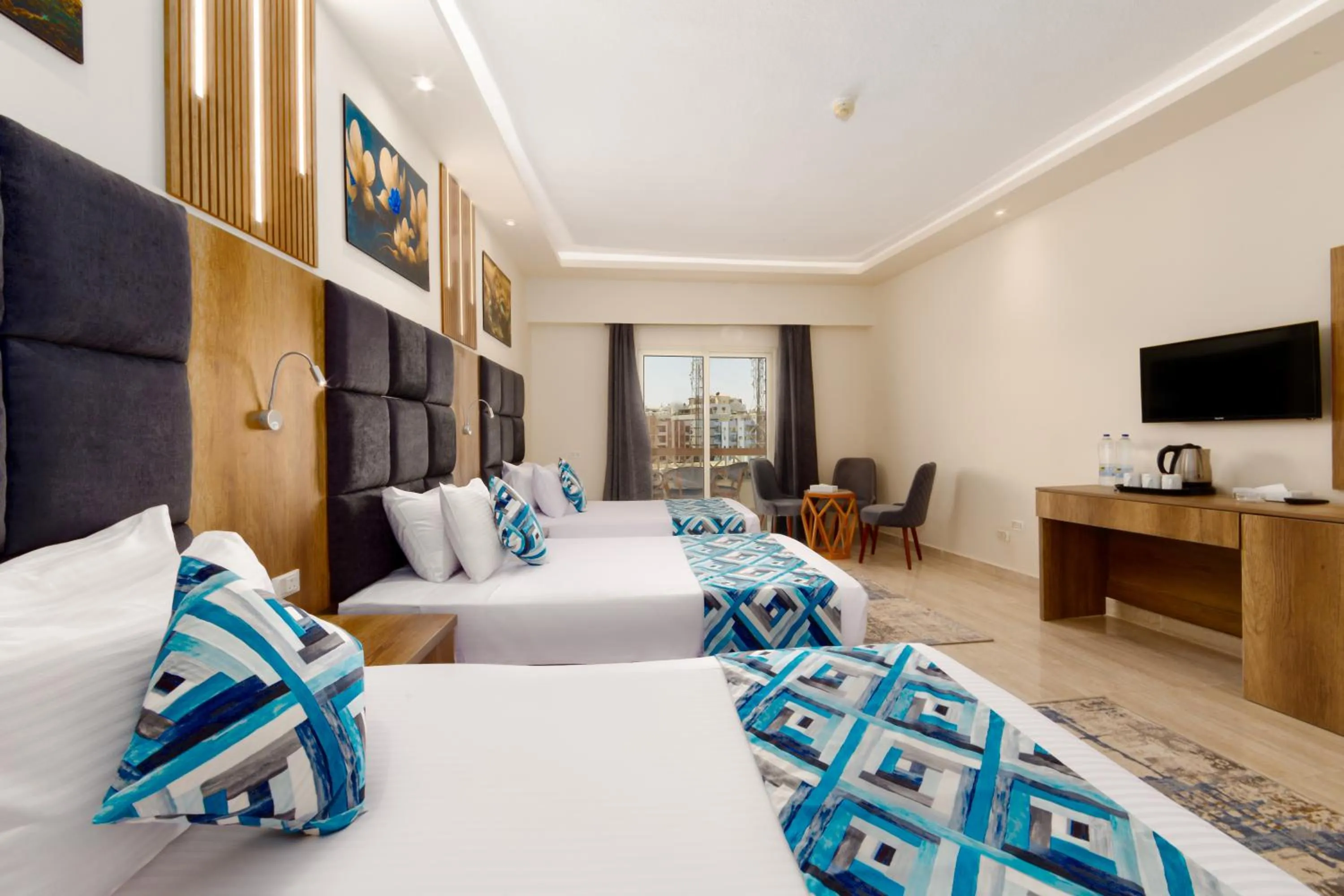Bedroom, Bed in Seagull Beach Resort - Families and Couples Only