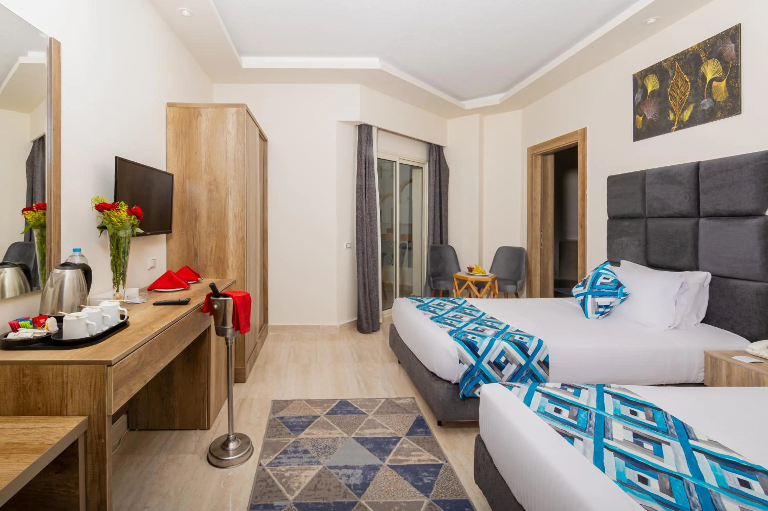 Bedroom, Bed in Seagull Beach Resort - Families and Couples Only
