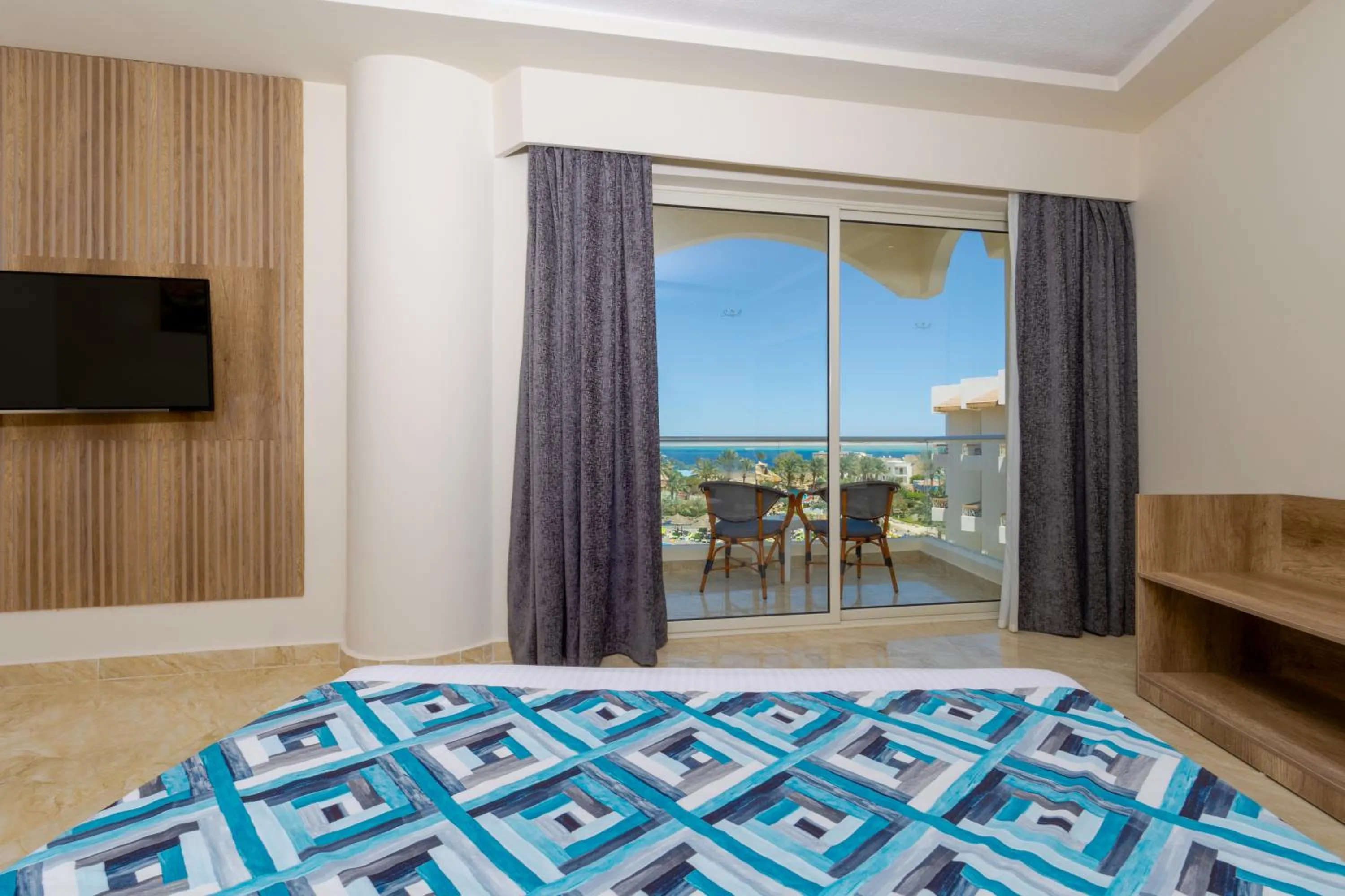 View (from property/room), Bed in Seagull Beach Resort - Families and Couples Only