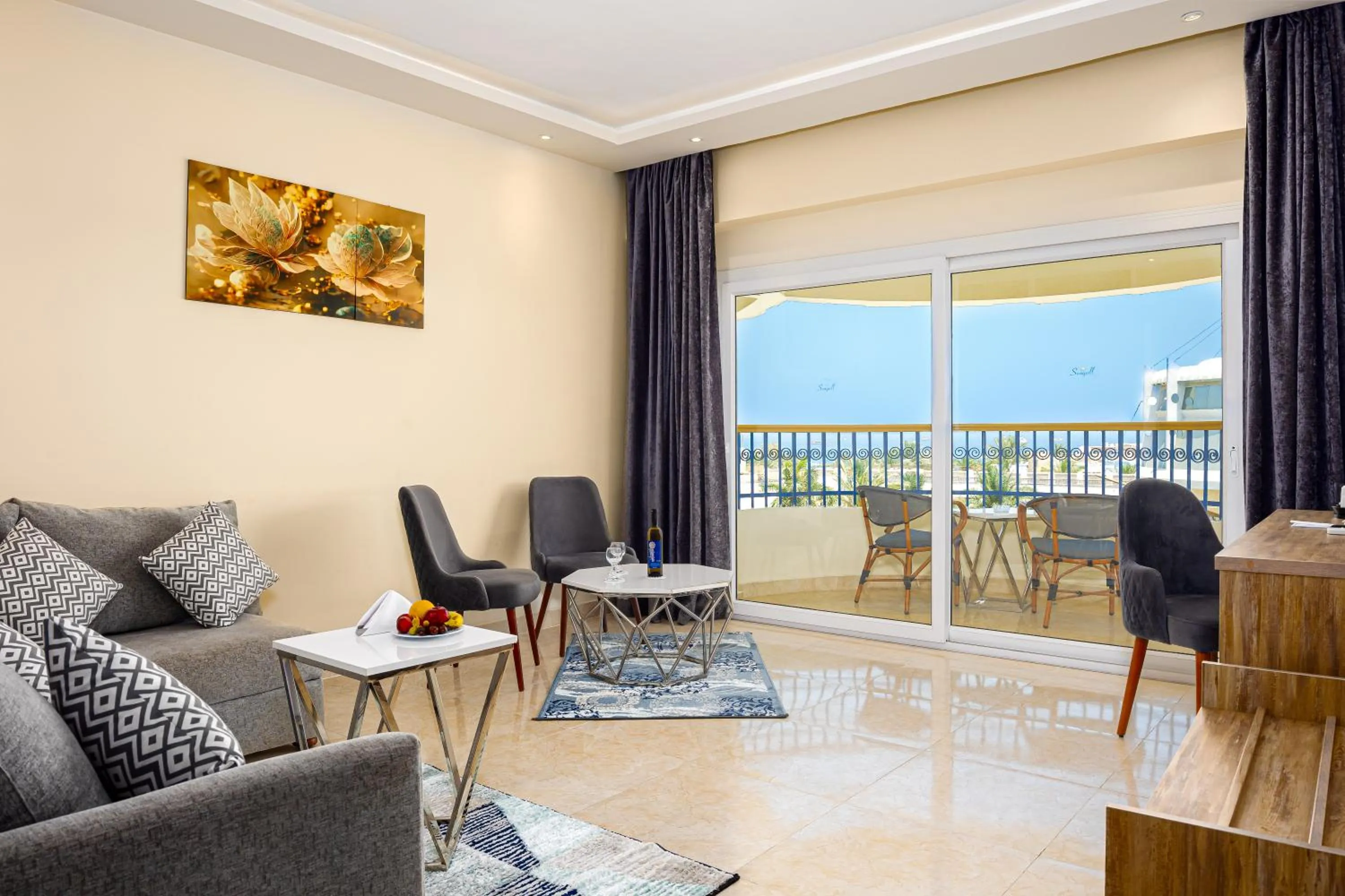 Living room in Seagull Beach Resort - Families and Couples Only