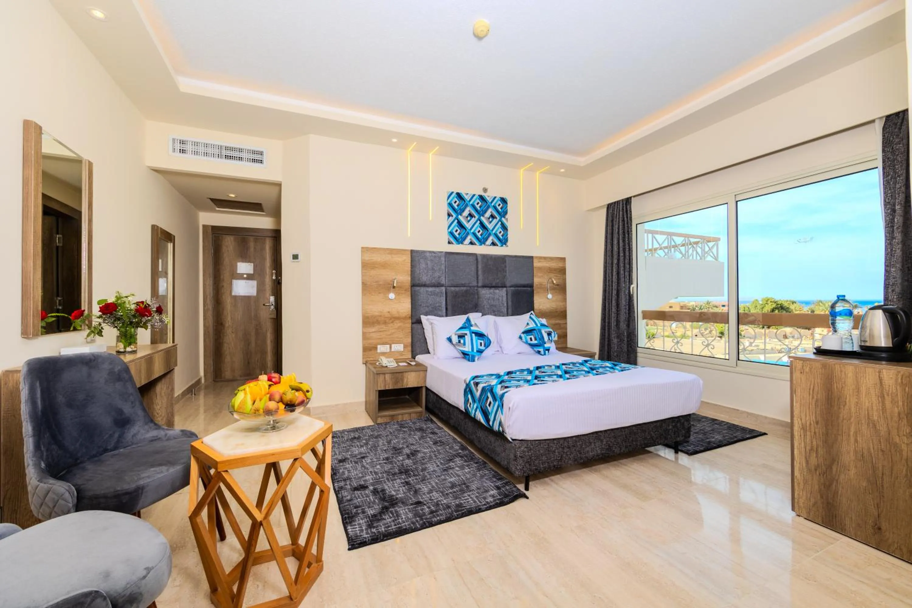 Bedroom, Bed in Seagull Beach Resort - Families and Couples Only