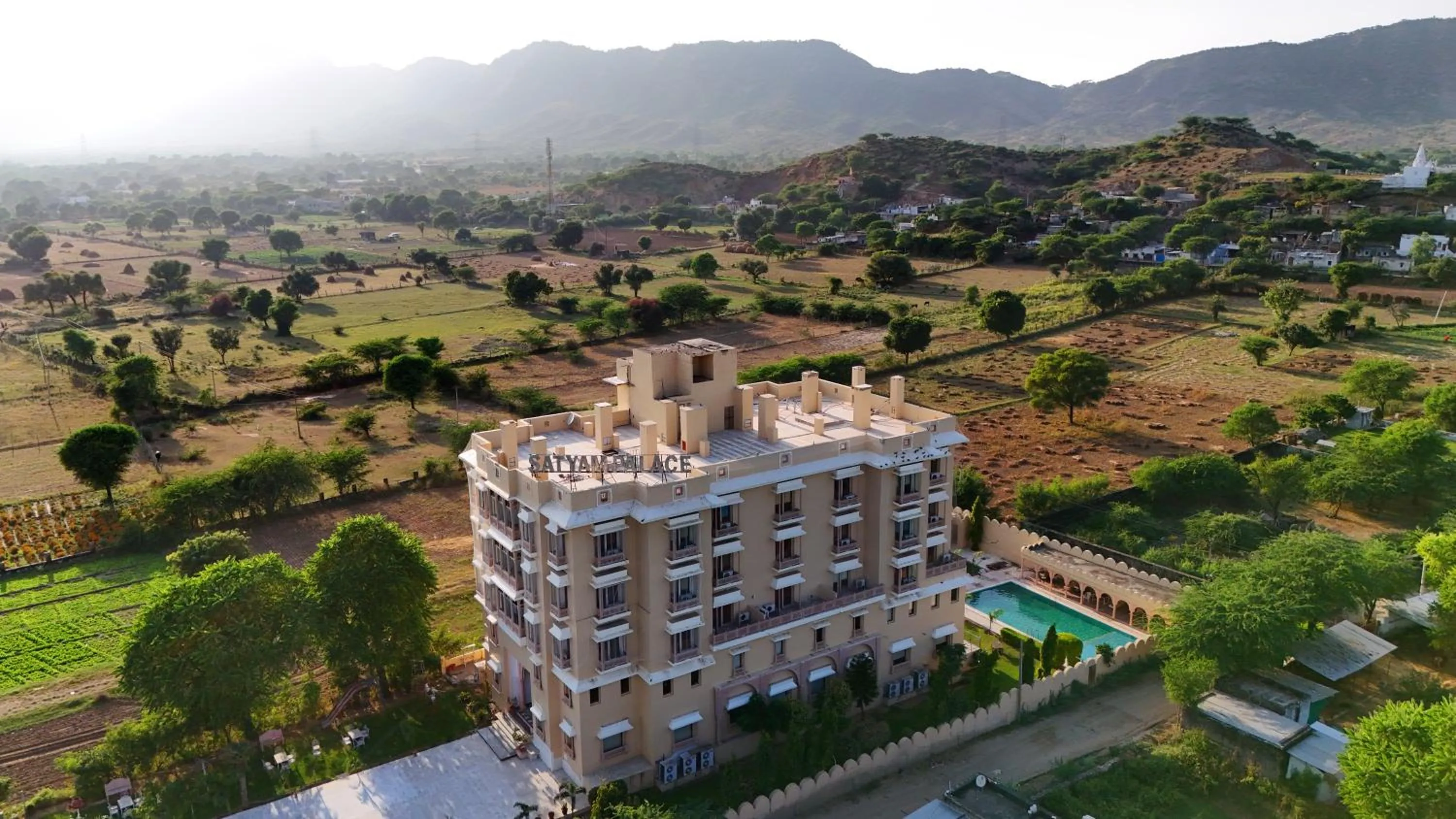 Property building in Satyam Palace Resort