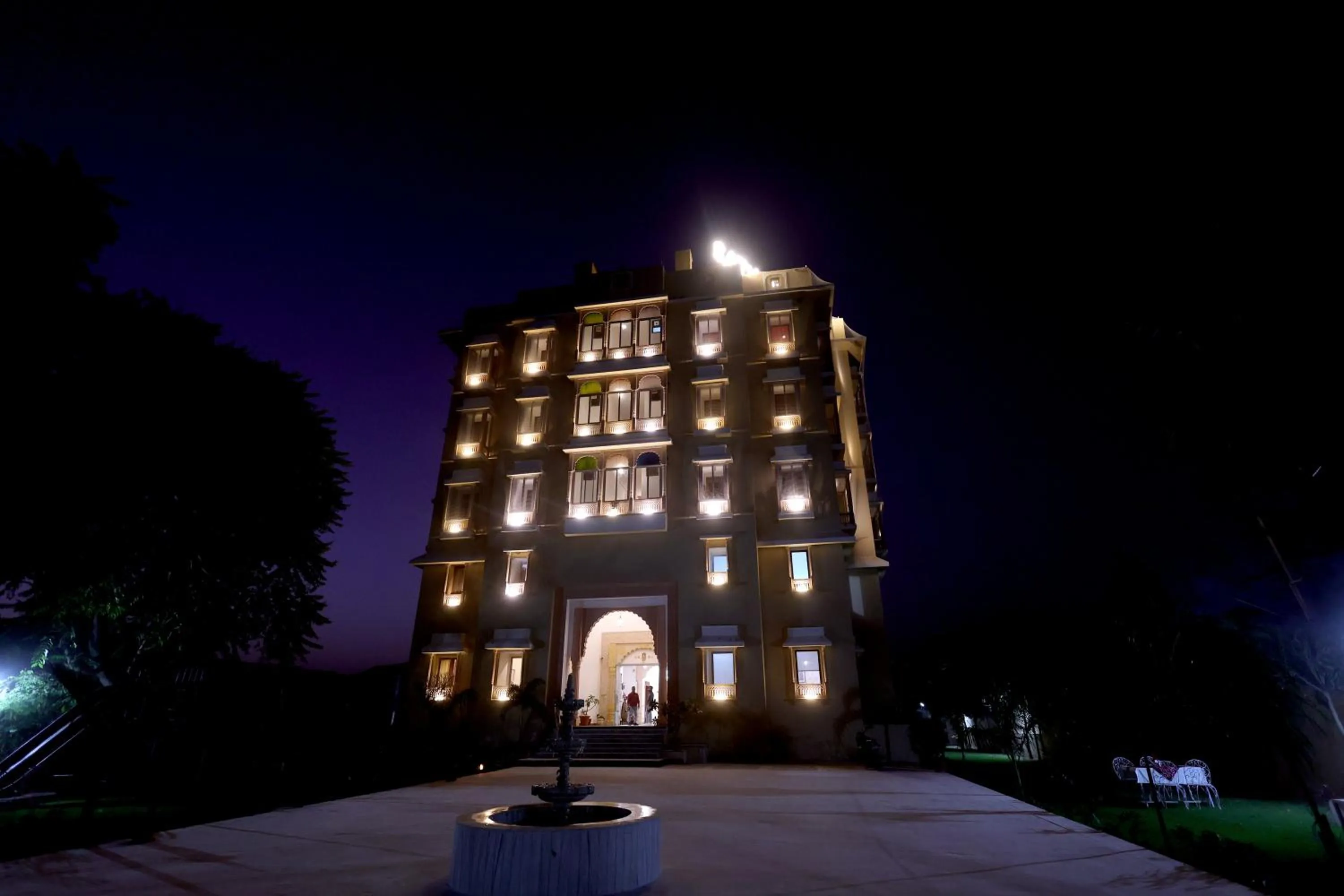 Facade/entrance in Satyam Palace Resort