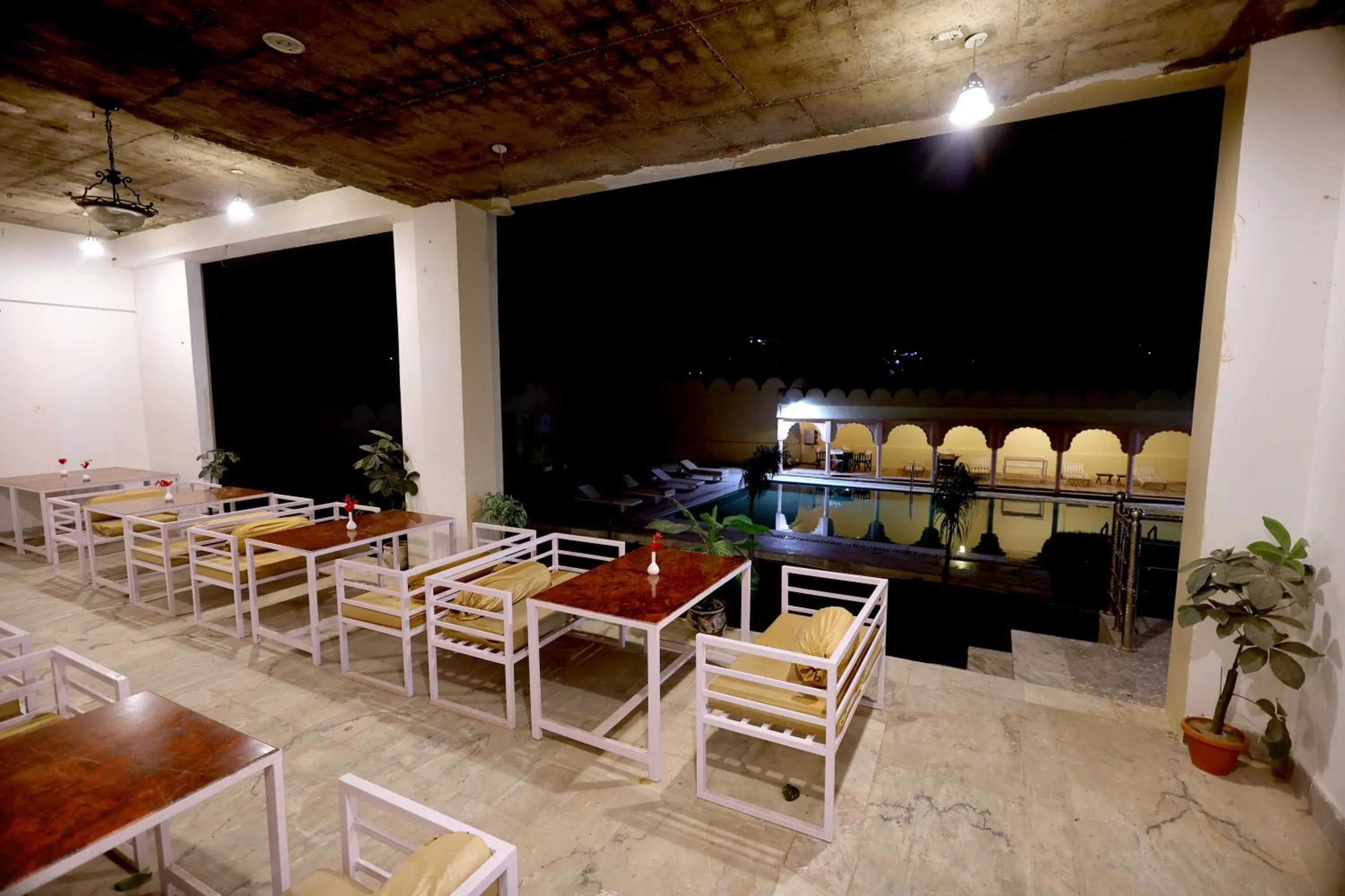 Restaurant/places to eat in Satyam Palace Resort