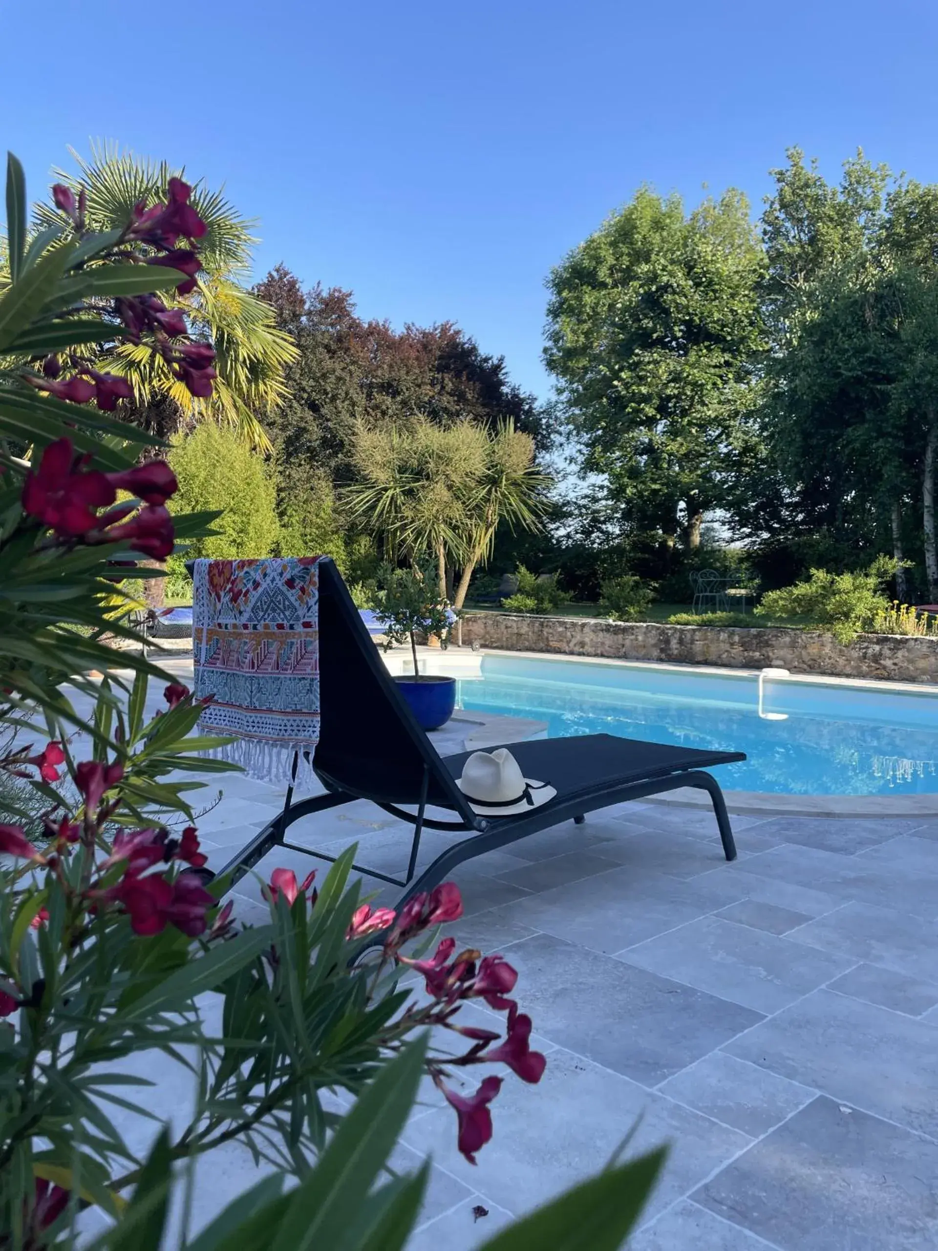 Pool view in Villa Cassandre Pool view in Villa Cassandre