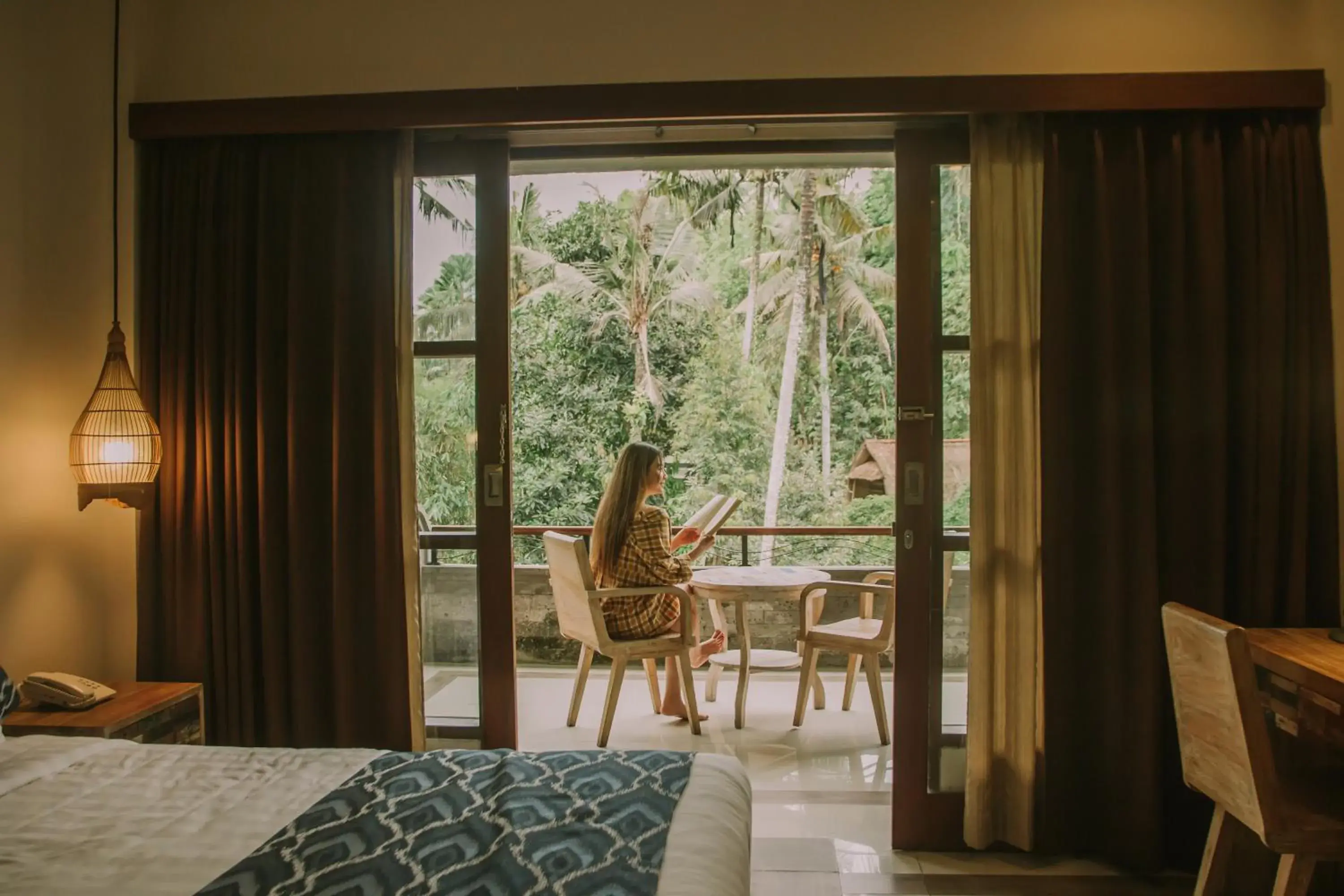 Balcony/Terrace, Bed in The Artini Dijiwa Ubud Balcony/Terrace, Bed in The Artini Dijiwa Ubud