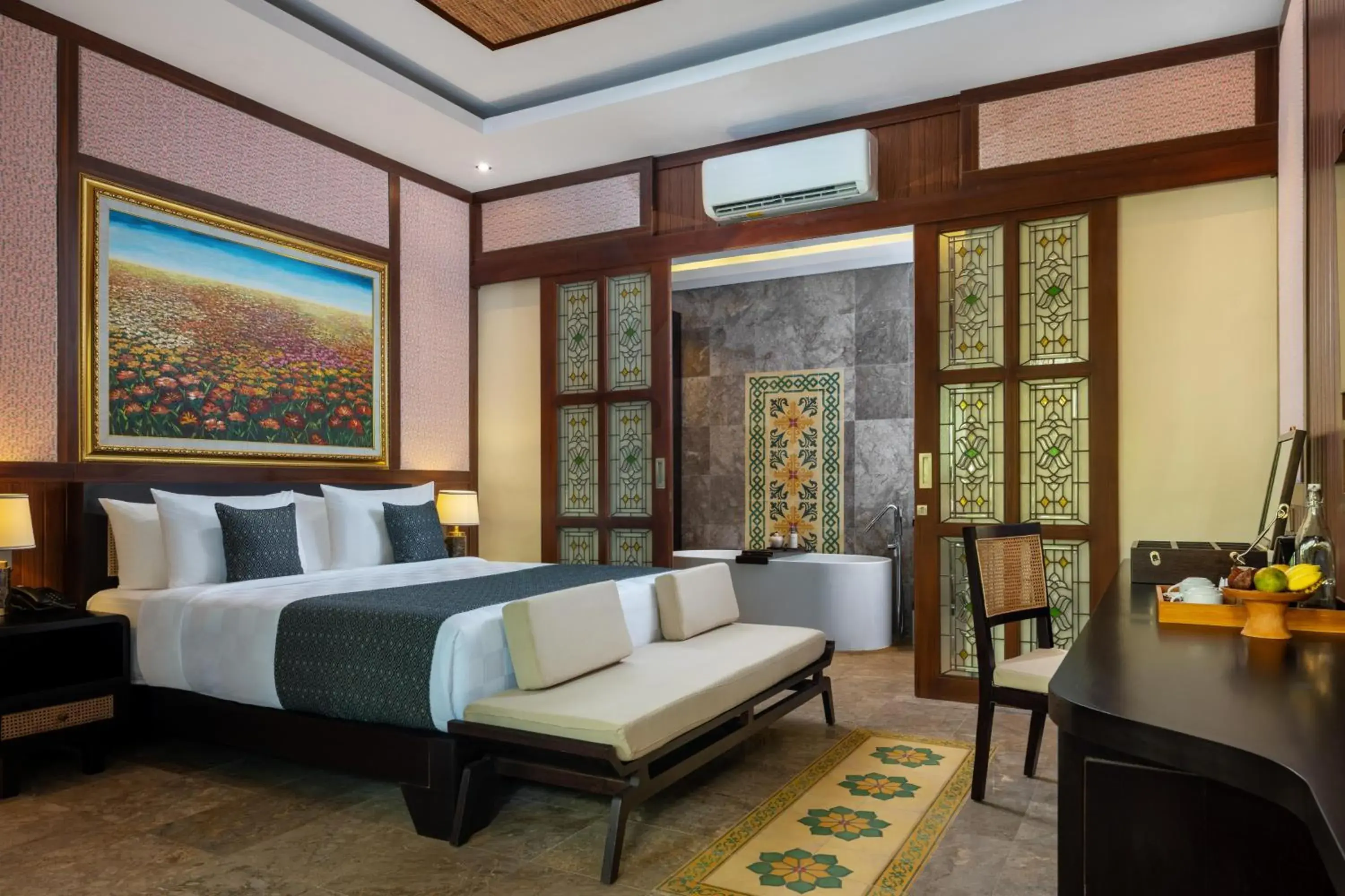 Bed in The Artini Dijiwa Ubud Bed in The Artini Dijiwa Ubud