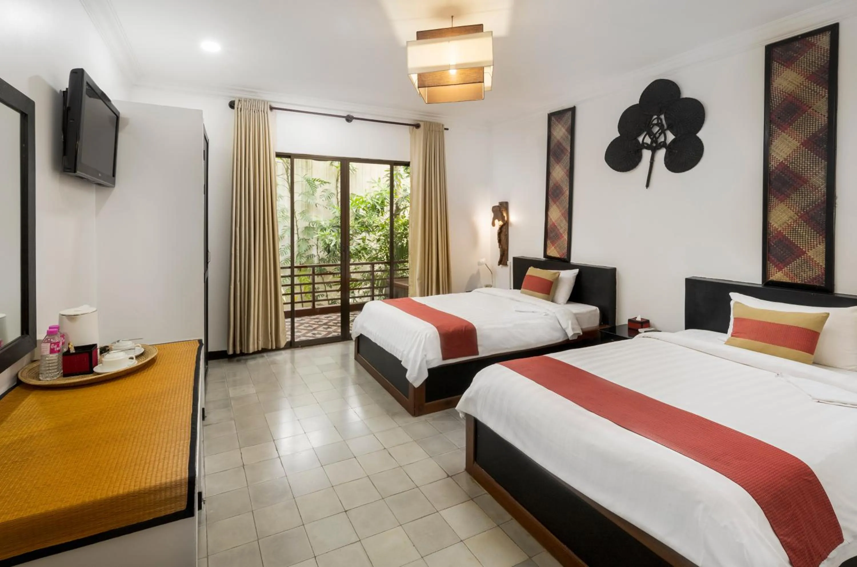 TV and multimedia, Bed in La Niche D'angkor Boutique Hotel