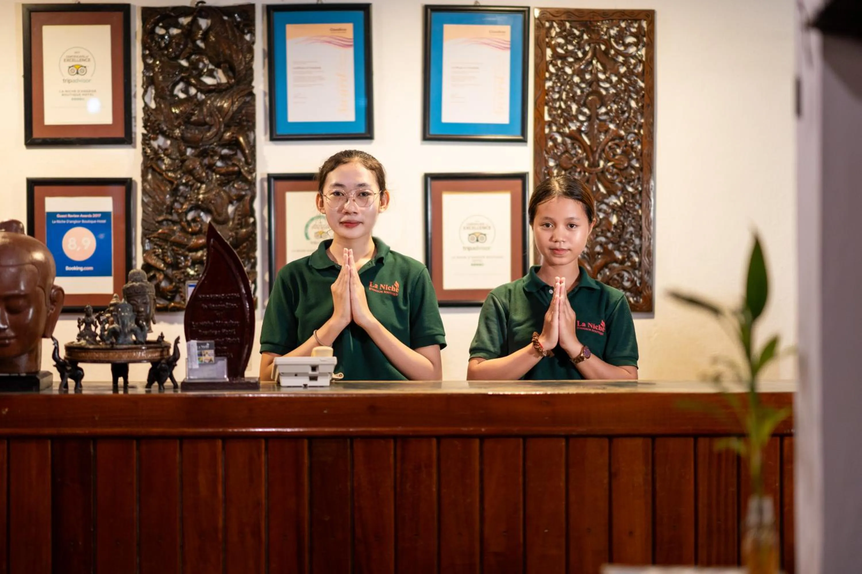 Staff in La Niche D'angkor Boutique Hotel
