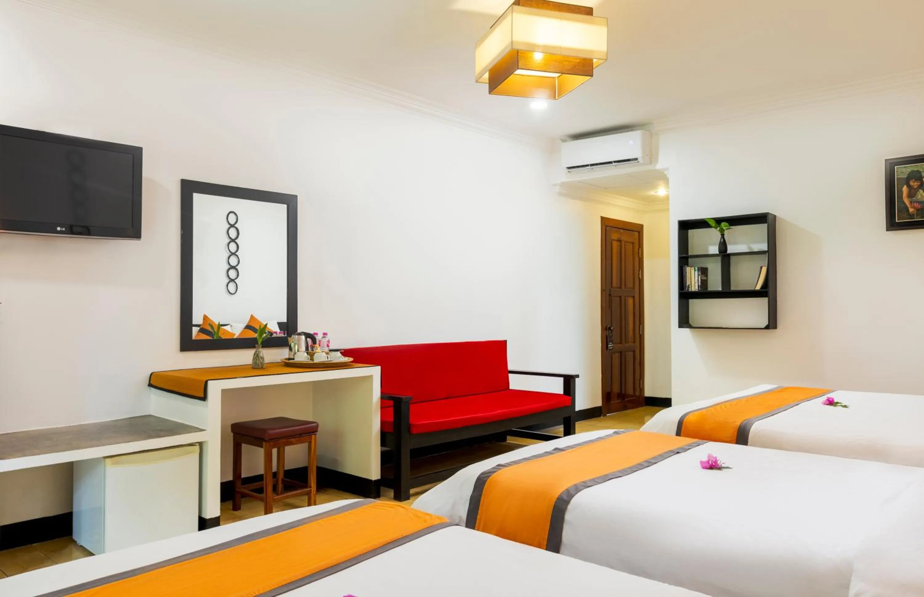 TV and multimedia, Bed in La Niche D'angkor Boutique Hotel