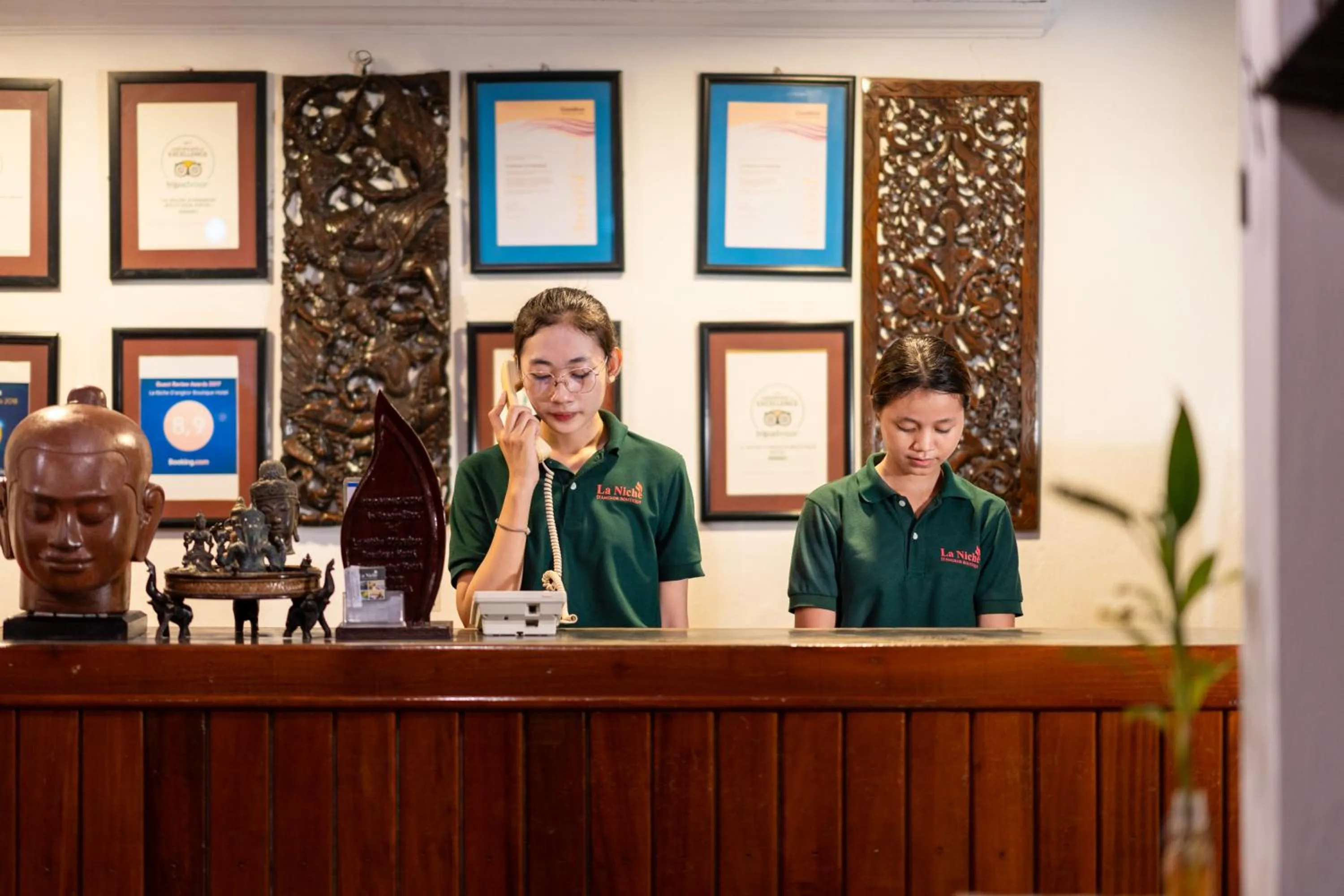 Staff in La Niche D'angkor Boutique Hotel