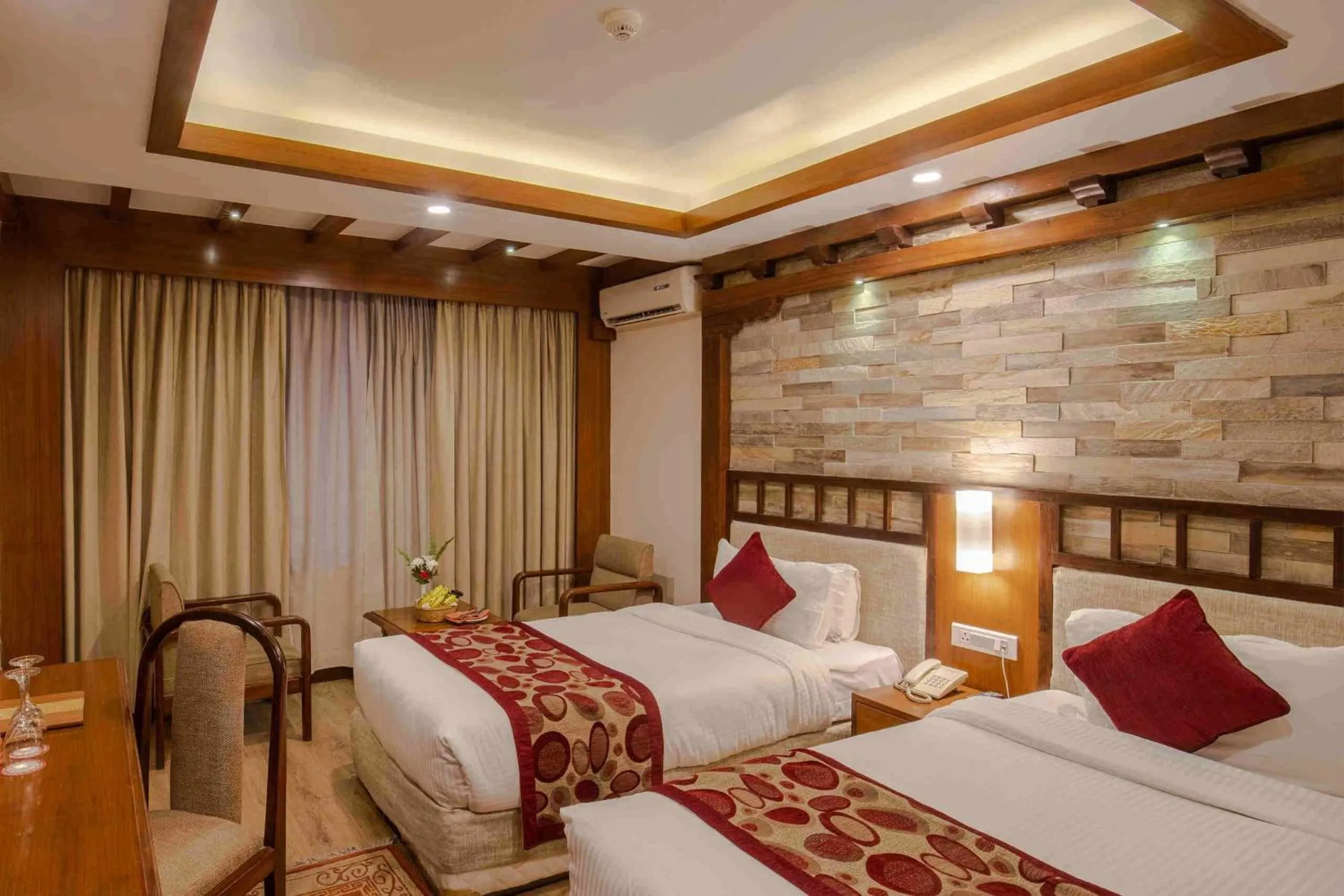 Photo of the whole room, Bed in Hotel Manang - Thamel, Kathmandu