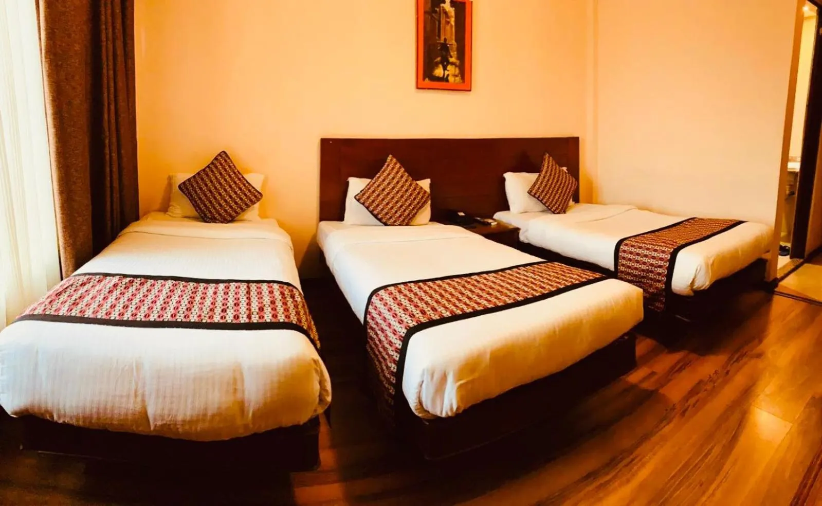 Bed in Hotel Manang - Thamel, Kathmandu