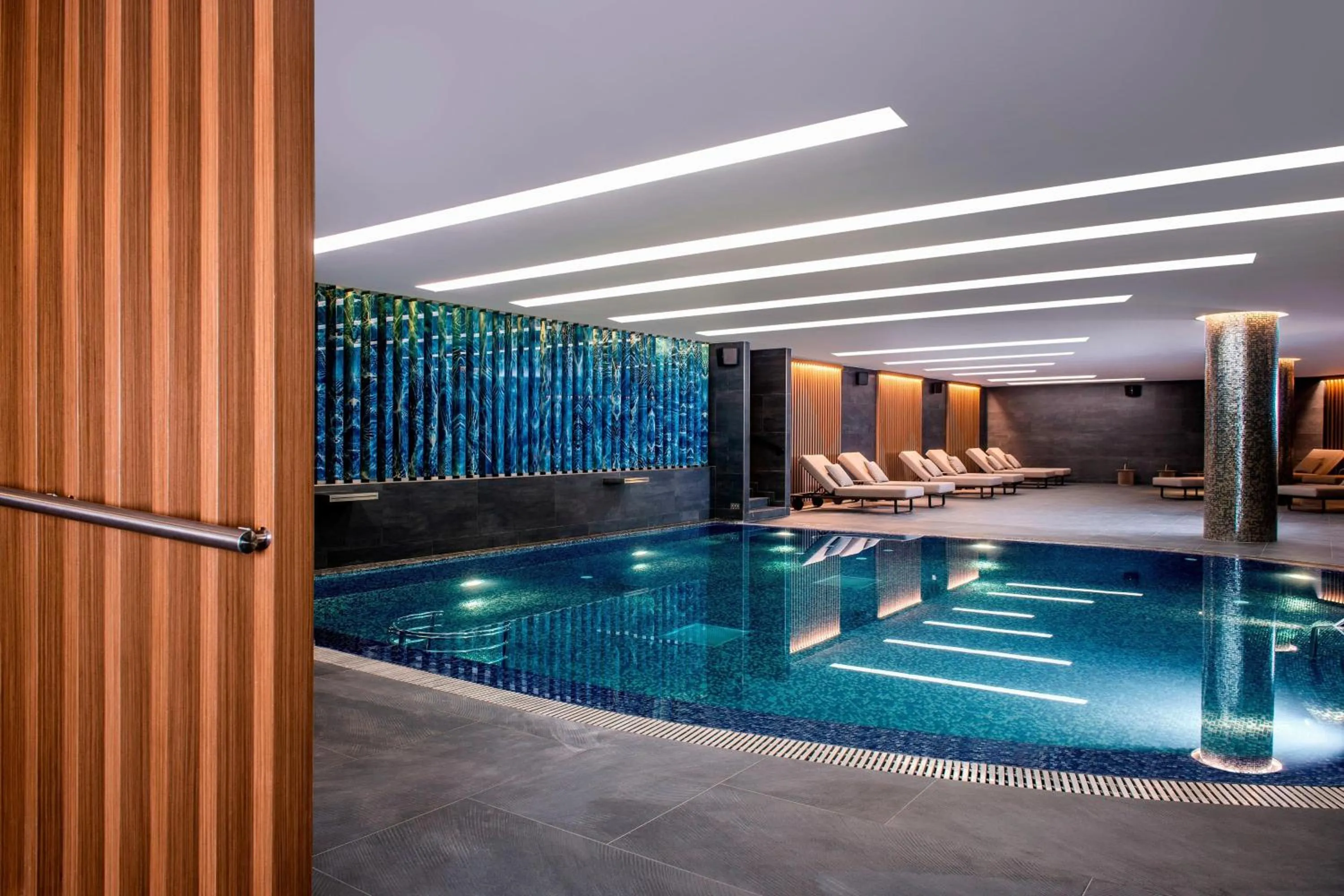 Swimming pool in Sheraton Grand Tbilisi Metechi Palace