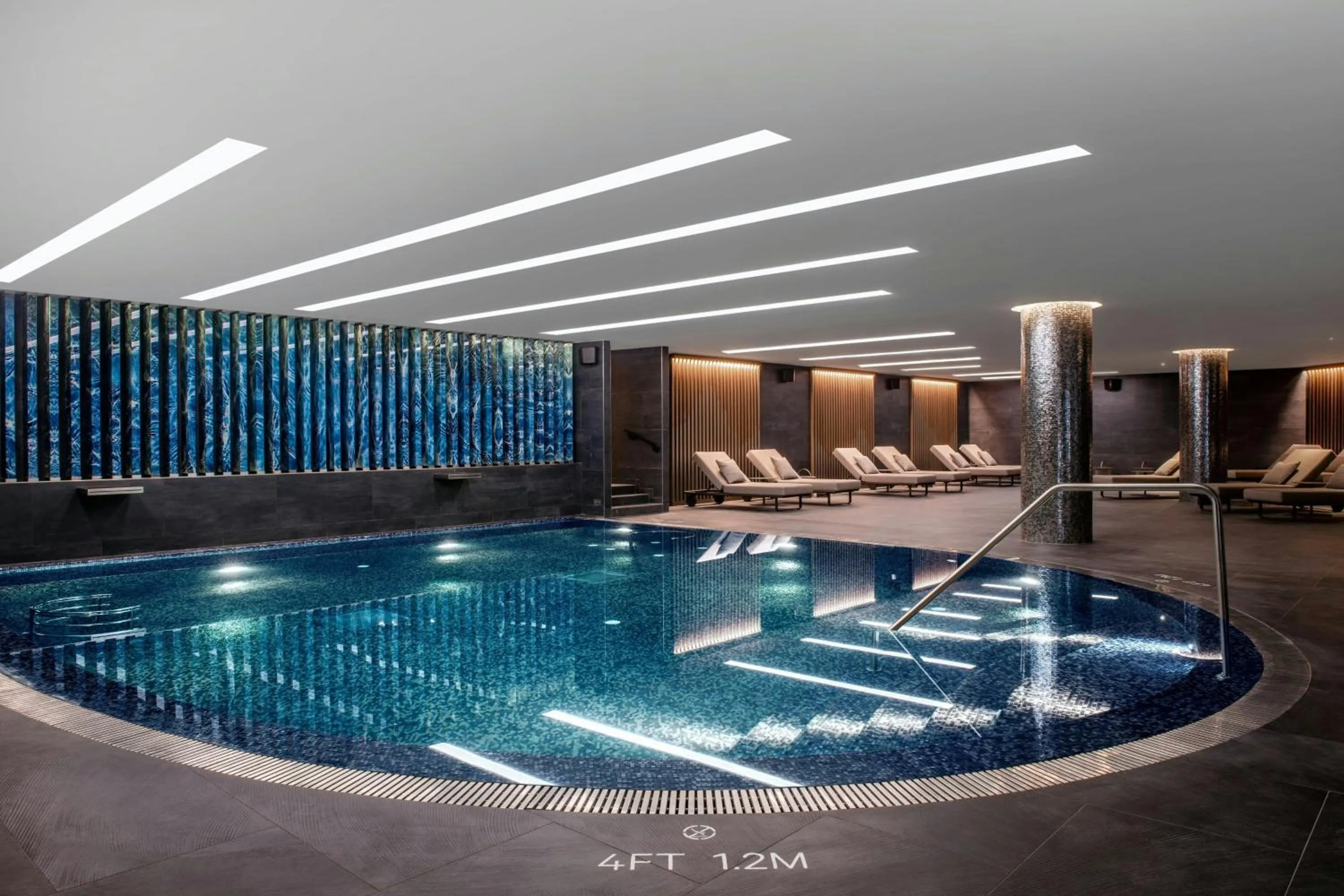 Swimming pool in Sheraton Grand Tbilisi Metechi Palace