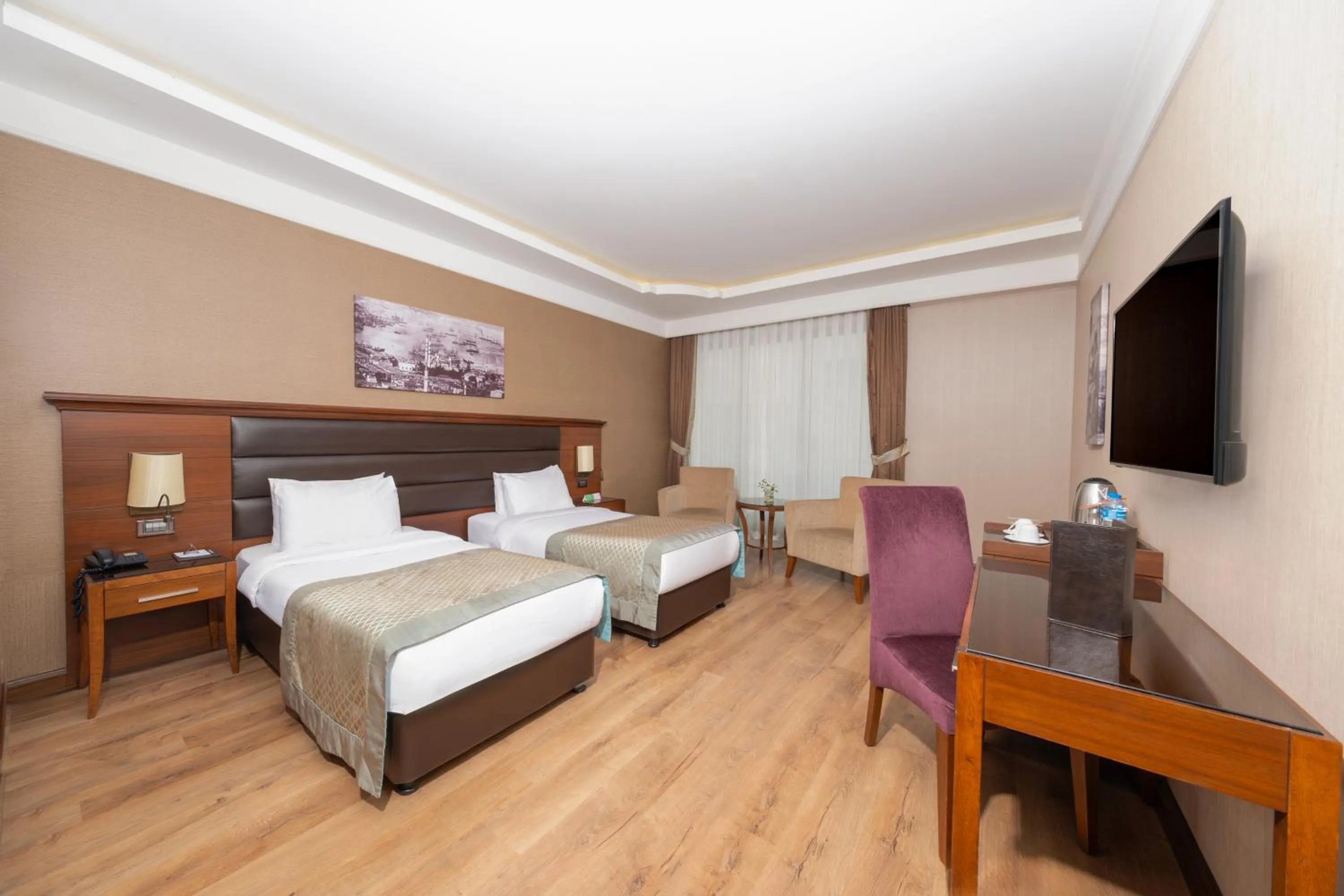 Bathroom, Bed in Grand Makel Hotel Topkapi