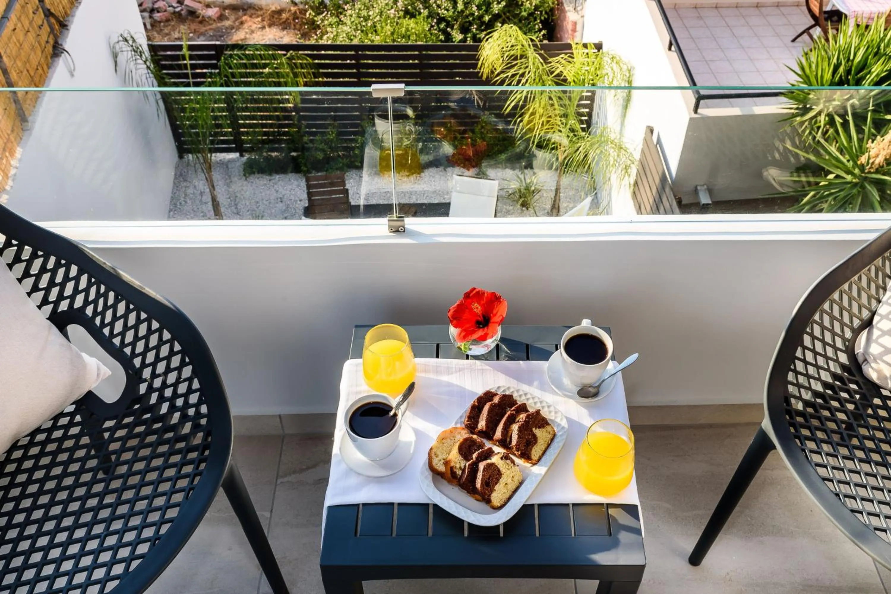 Patio in Solar Apartments by Amara Living