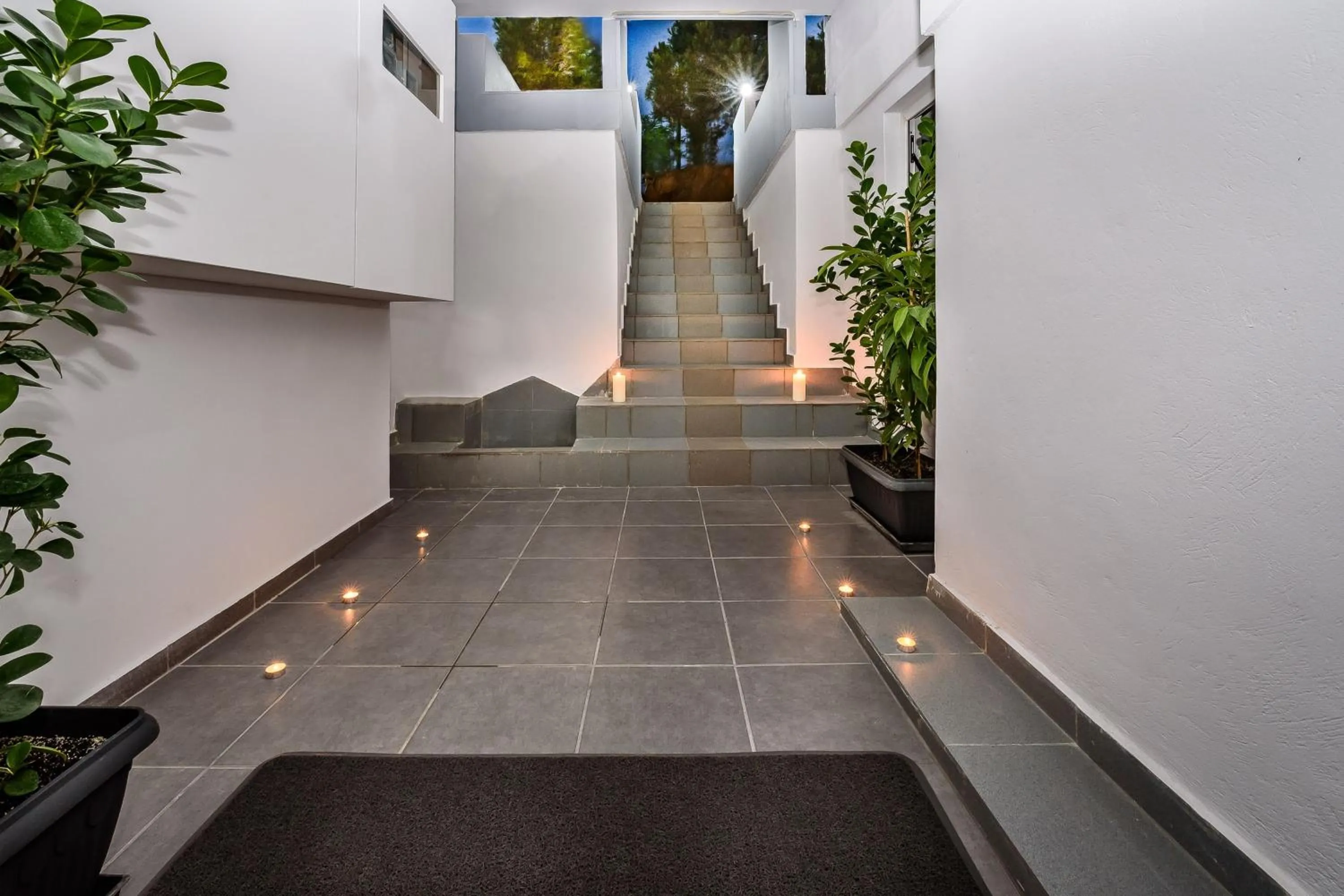 Facade/entrance in Solar Apartments by Amara Living