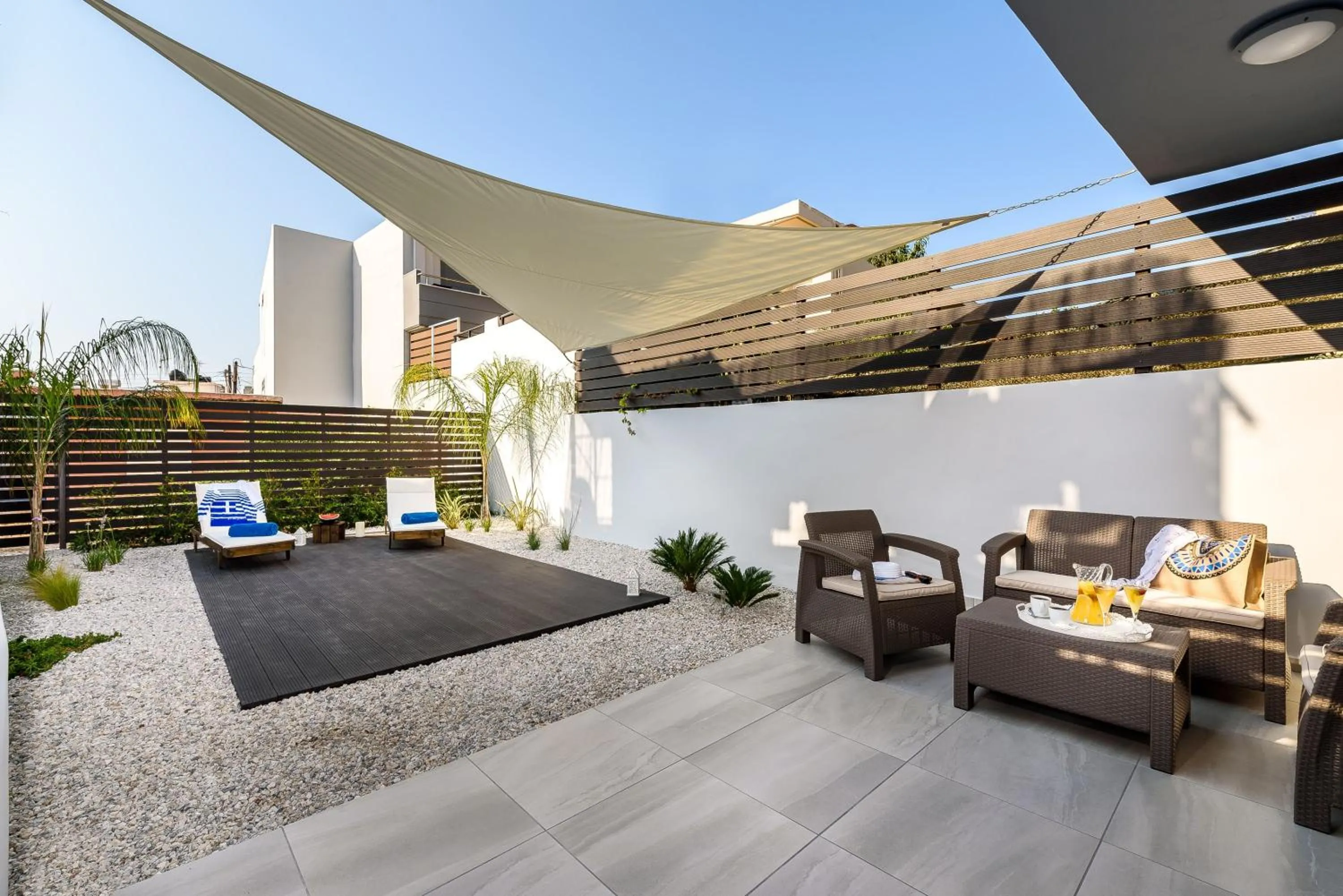 Patio in Solar Apartments by Amara Living