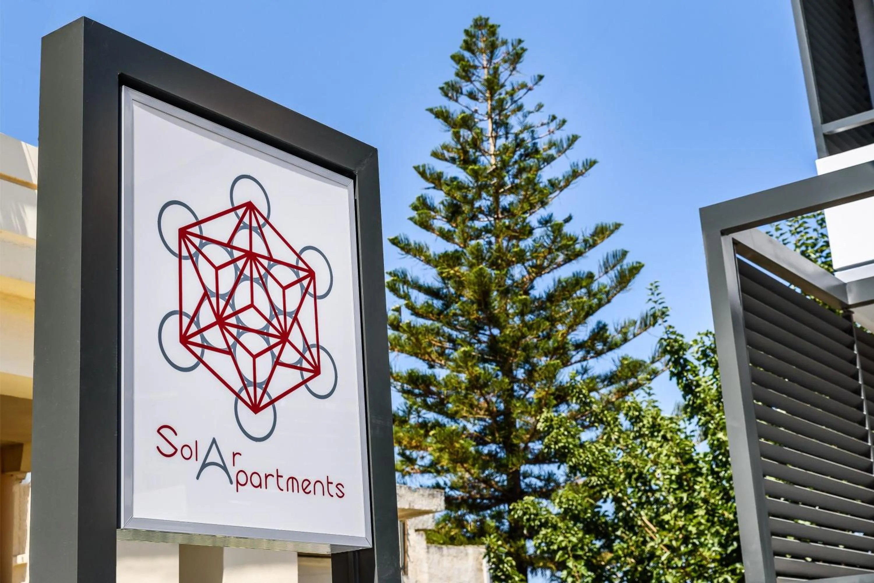 Text overlay in Solar Apartments by Amara Living