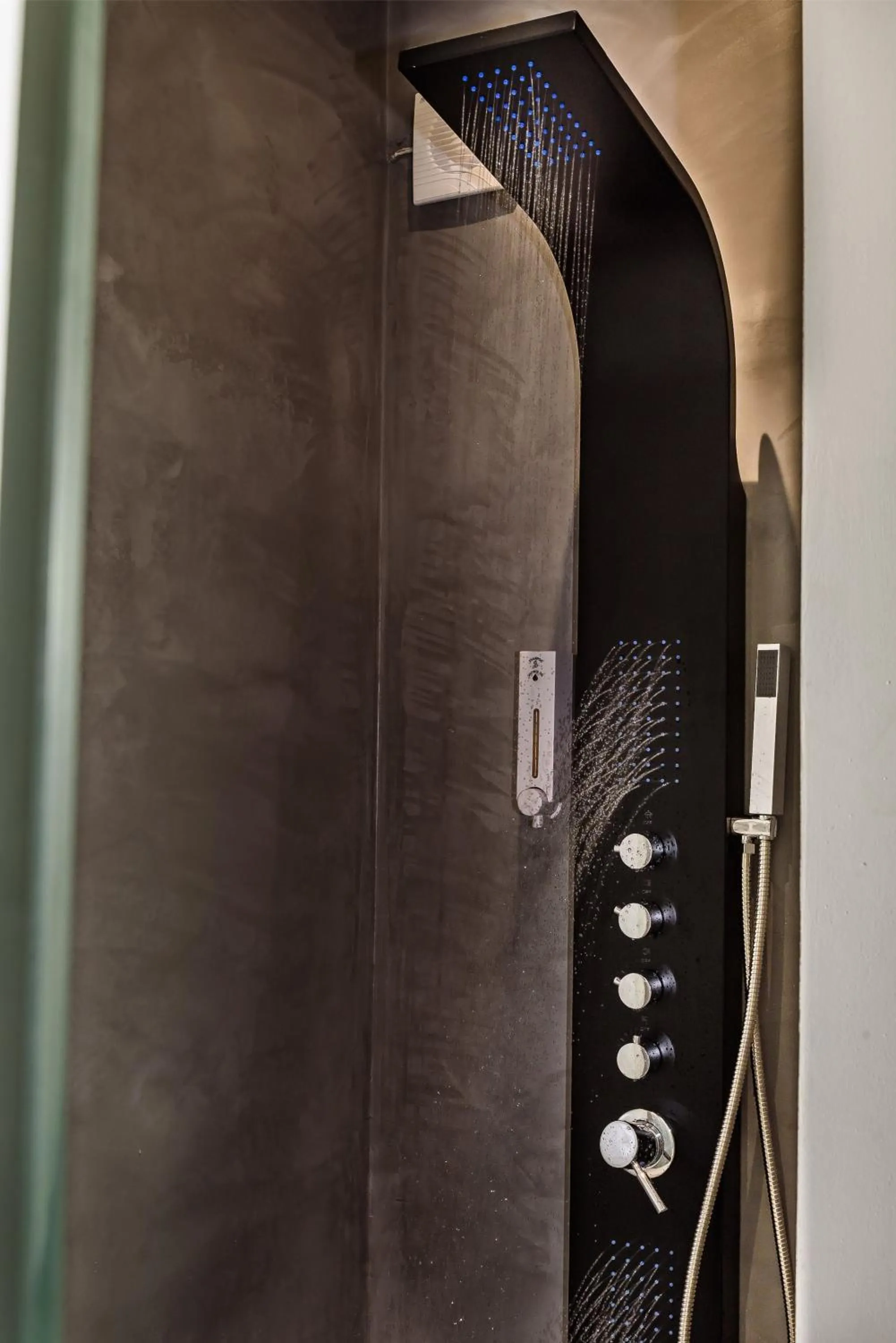 Shower in Solar Apartments by Amara Living