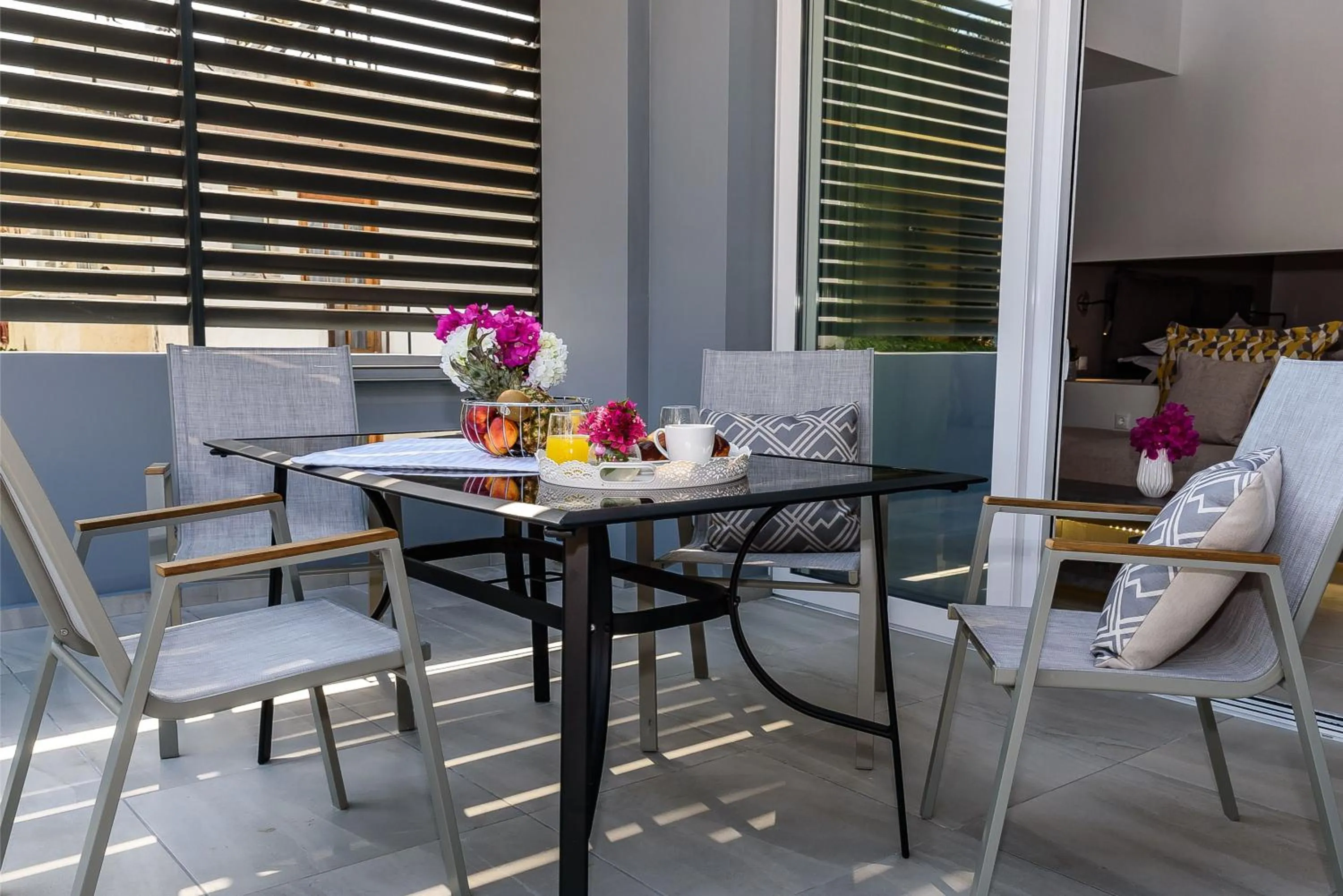 Patio in Solar Apartments by Amara Living