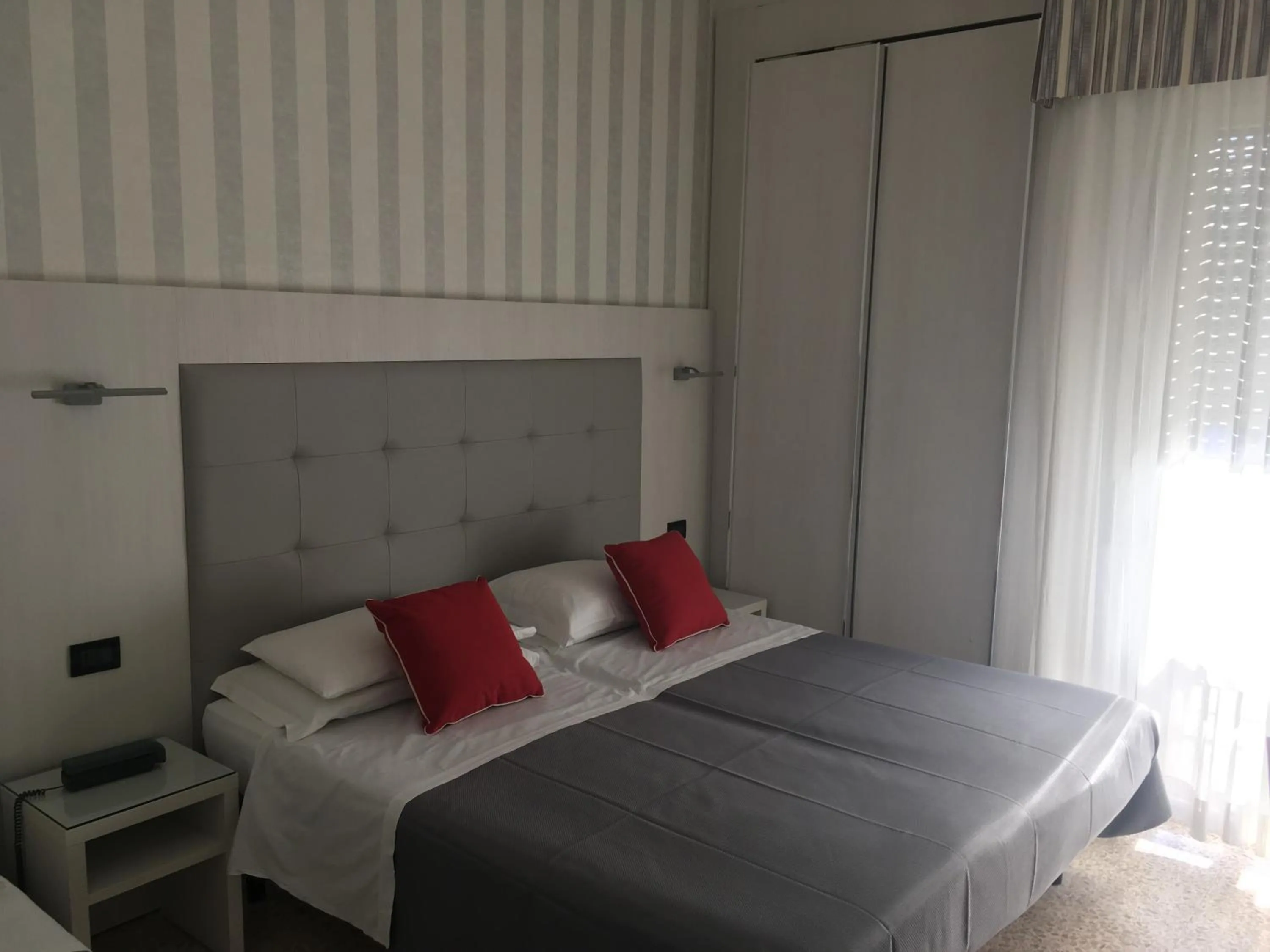 Bed in Hotel Fabius