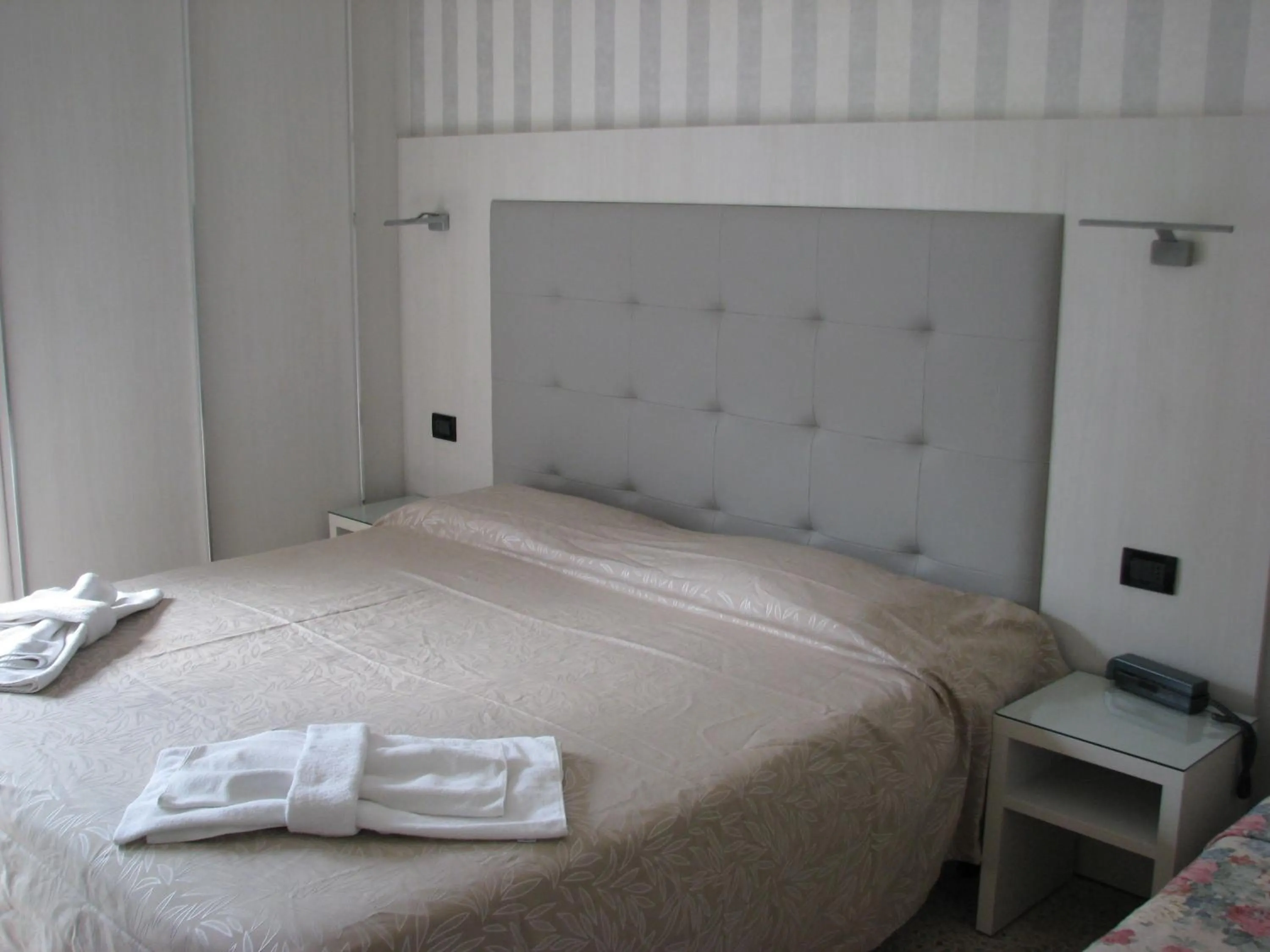Bed in Hotel Fabius