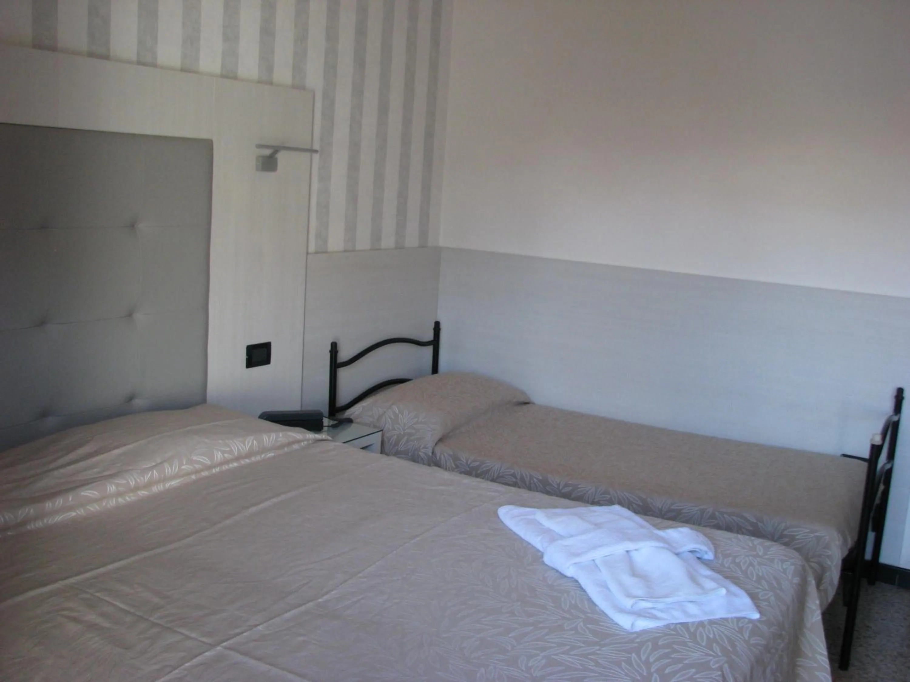 Bed in Hotel Fabius