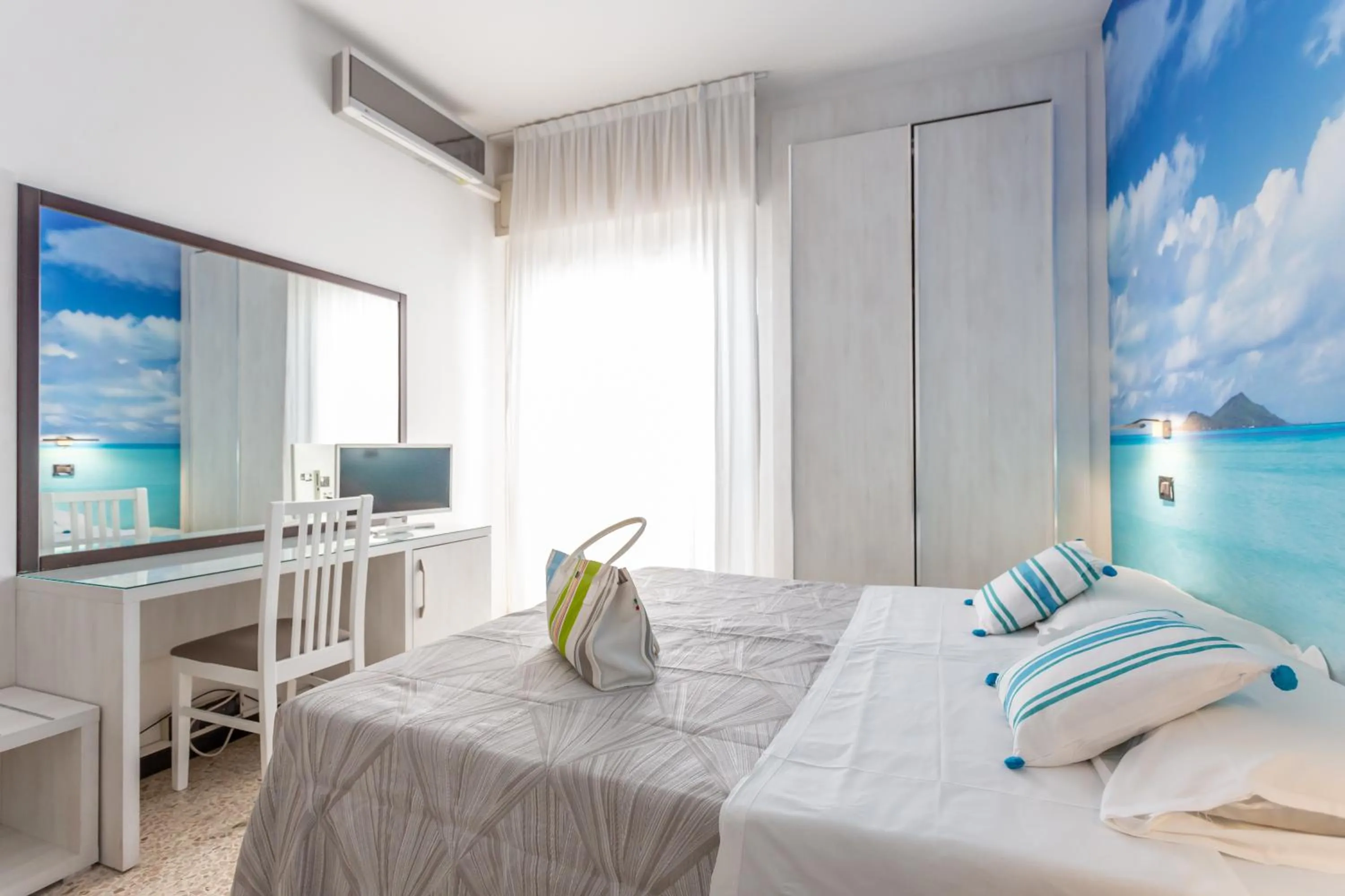Bed in Hotel Fabius