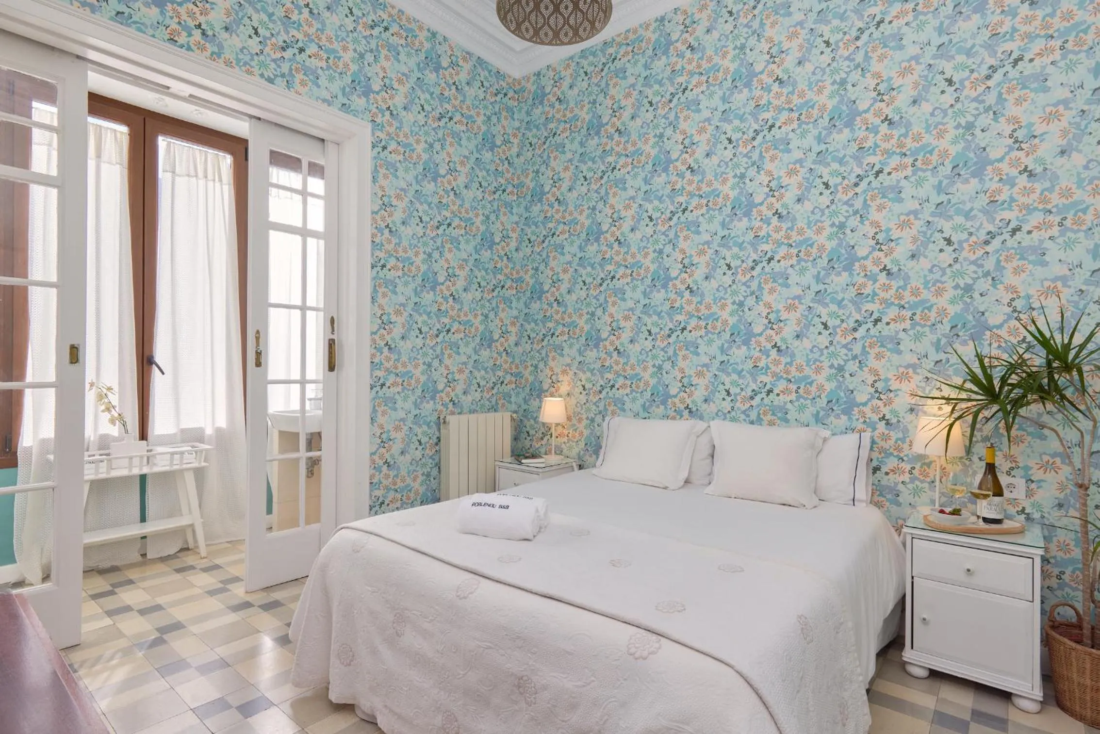 Bed in Hostal Poblenou