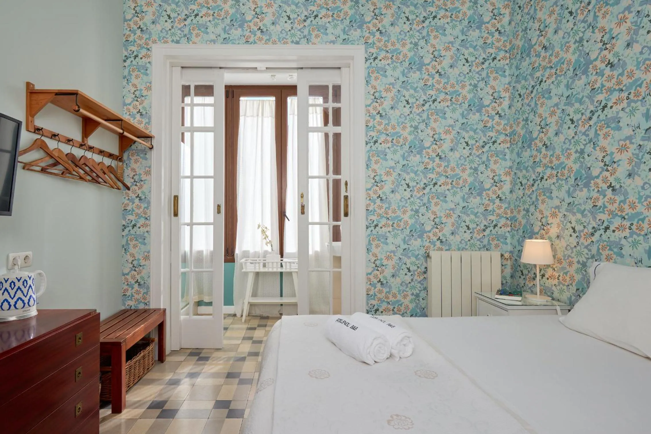 Bed in Hostal Poblenou