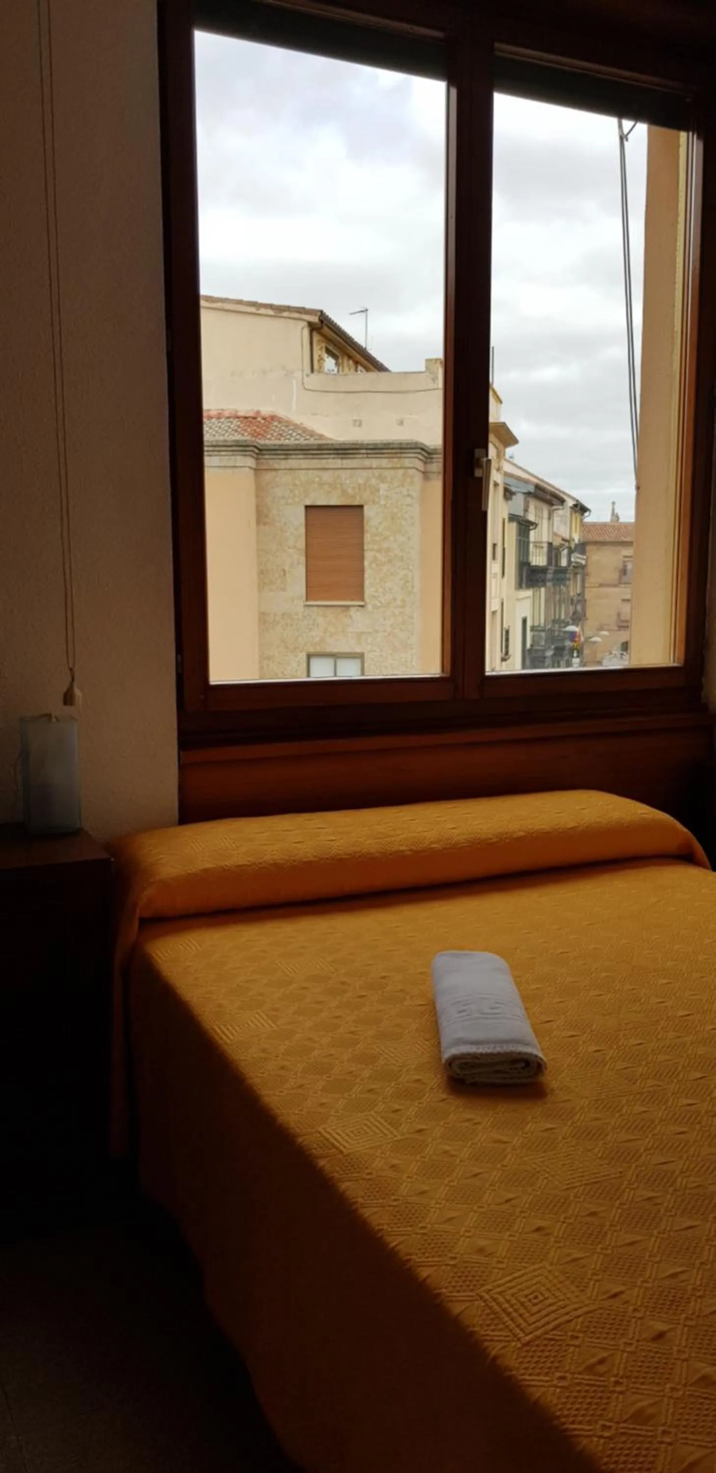 Bed in Pension Salamanca