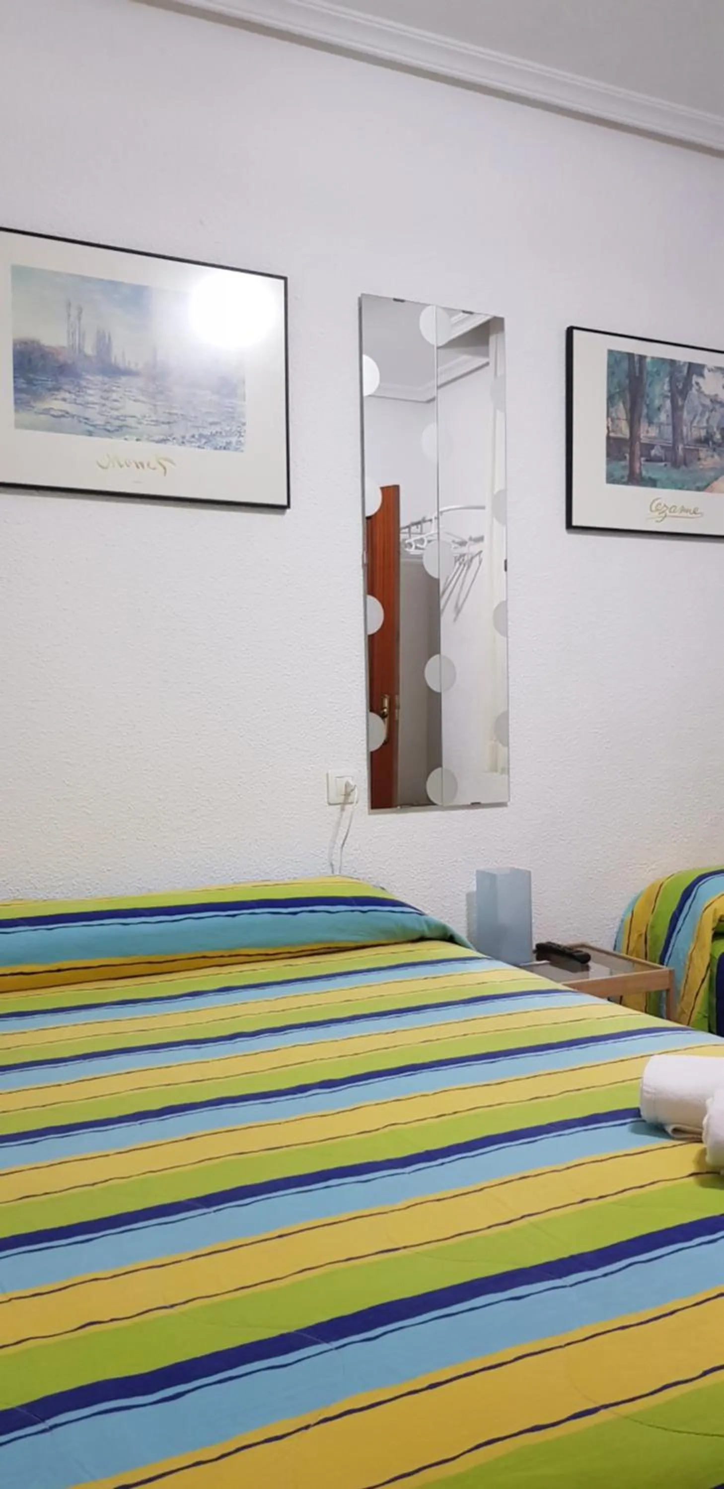 Bed in Pension Salamanca
