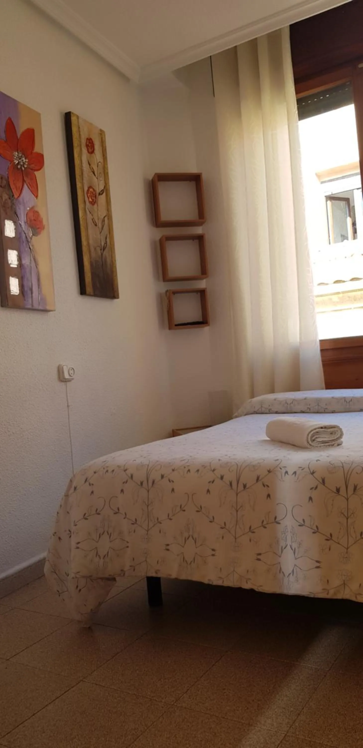 Bed in Pension Salamanca
